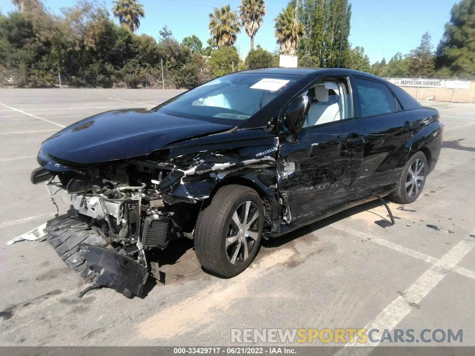 2 Photograph of a damaged car JTDBVRBD1KA005834 TOYOTA MIRAI 2019