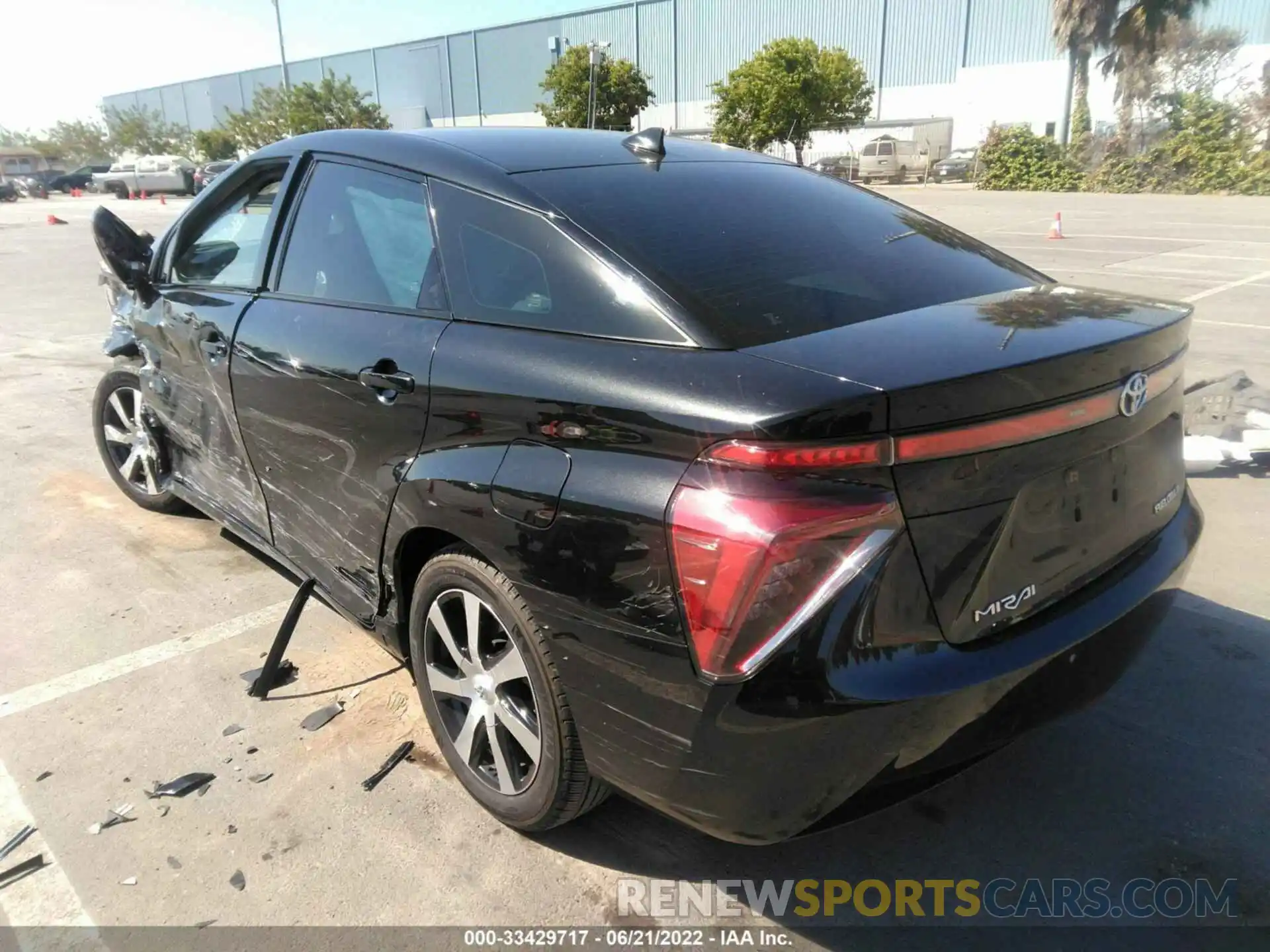 3 Photograph of a damaged car JTDBVRBD1KA005834 TOYOTA MIRAI 2019