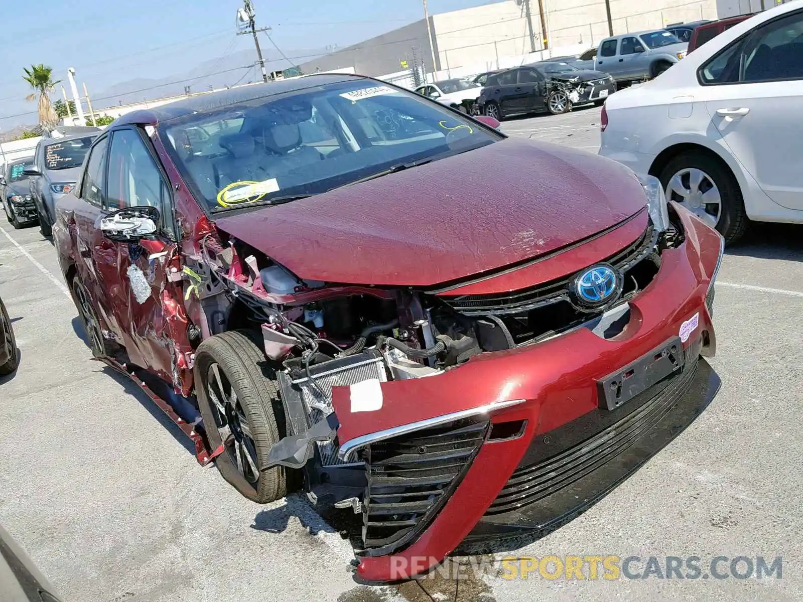 1 Photograph of a damaged car JTDBVRBD1KA005994 TOYOTA MIRAI 2019