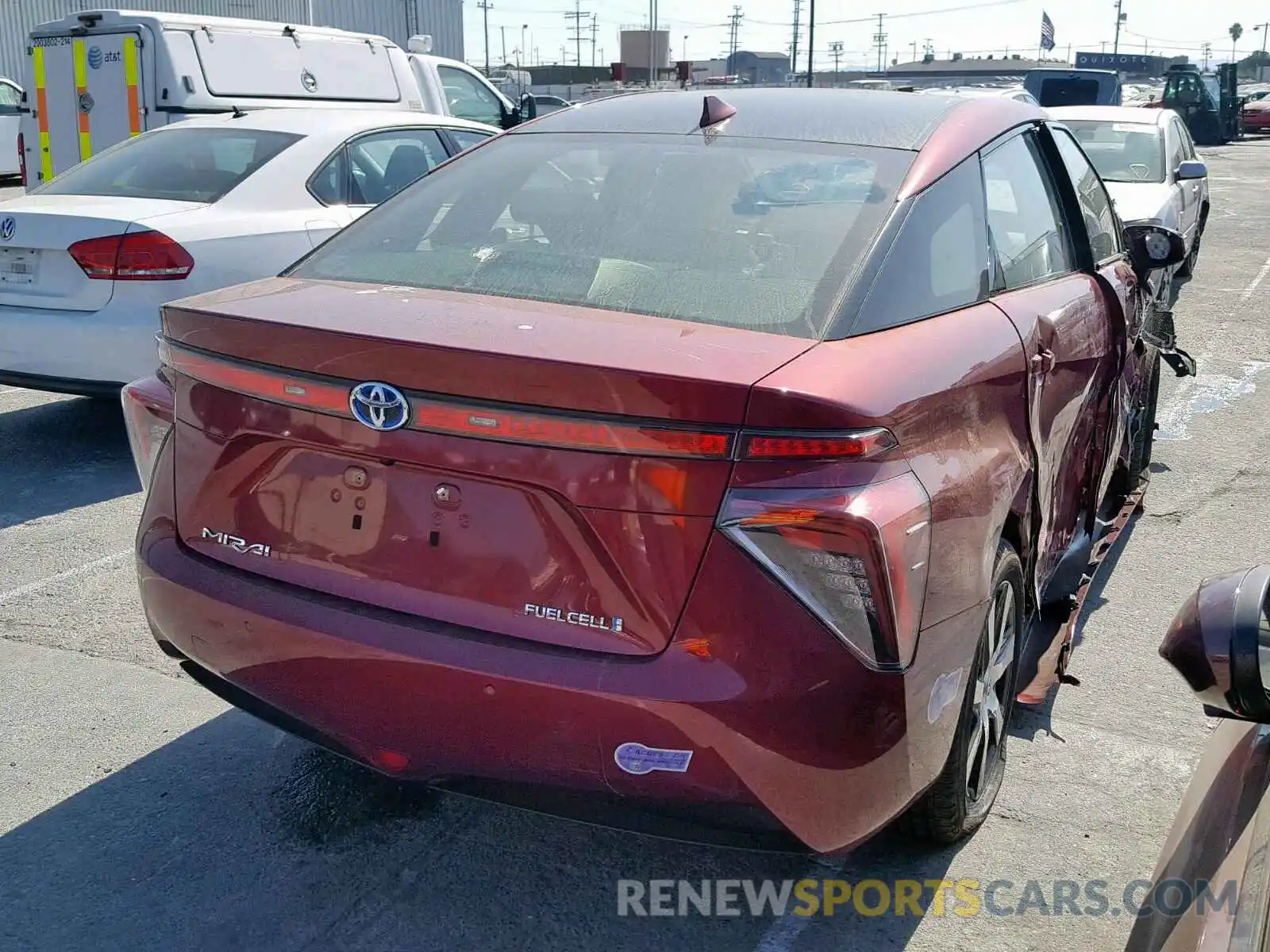 4 Photograph of a damaged car JTDBVRBD1KA005994 TOYOTA MIRAI 2019