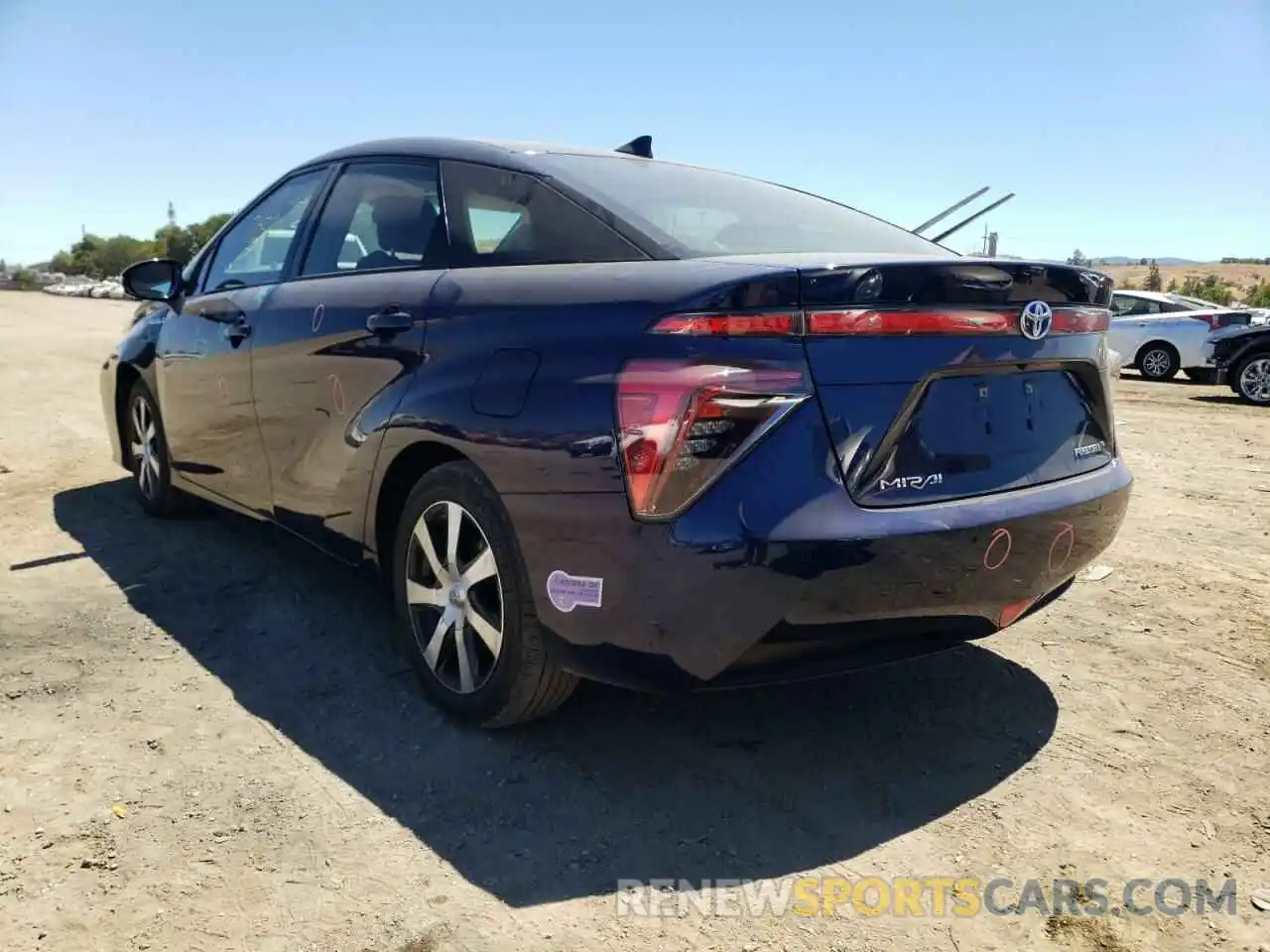 3 Photograph of a damaged car JTDBVRBD2KA005549 TOYOTA MIRAI 2019