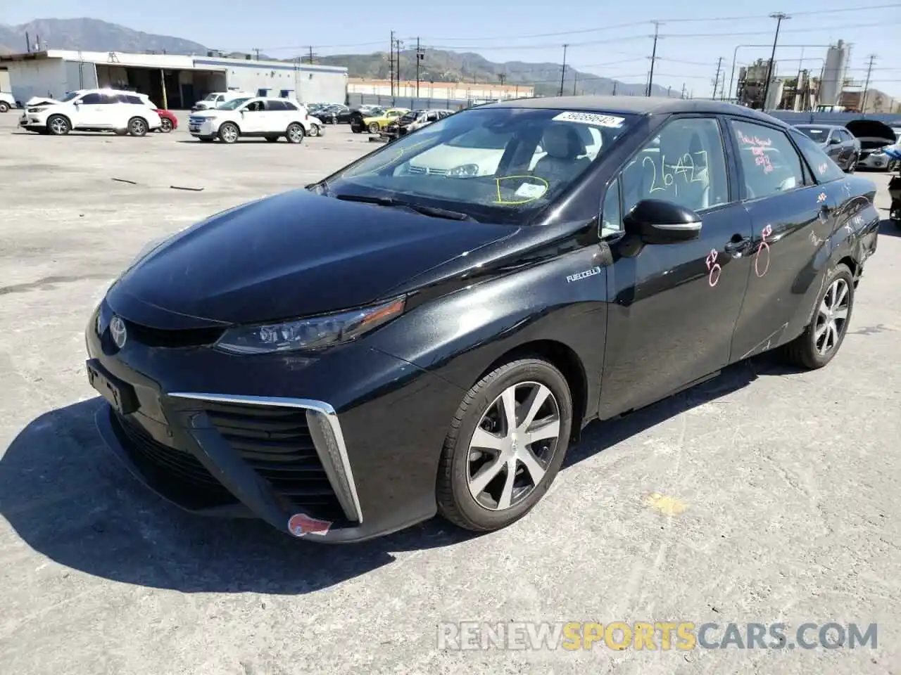 2 Photograph of a damaged car JTDBVRBD3KA007486 TOYOTA MIRAI 2019