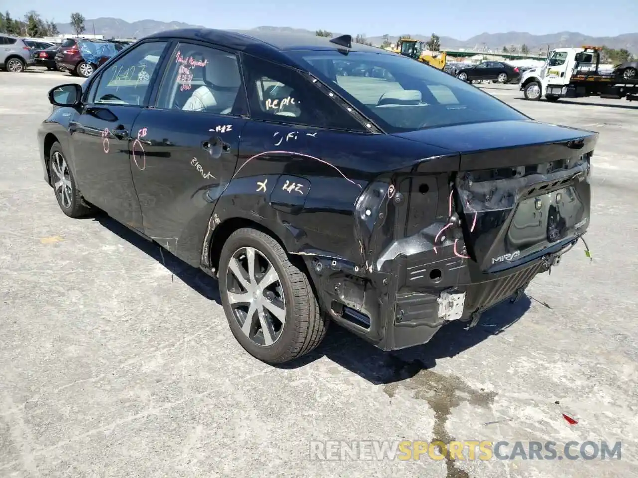 3 Photograph of a damaged car JTDBVRBD3KA007486 TOYOTA MIRAI 2019