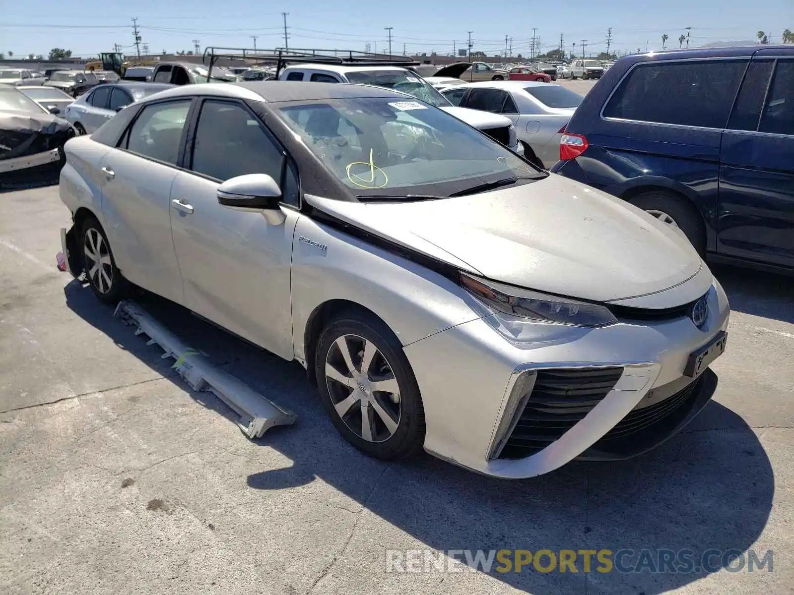 1 Photograph of a damaged car JTDBVRBD4KA006072 TOYOTA MIRAI 2019