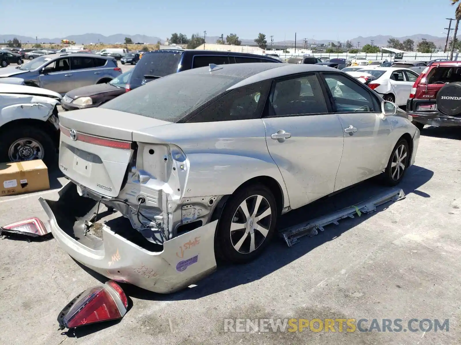 4 Photograph of a damaged car JTDBVRBD4KA006072 TOYOTA MIRAI 2019