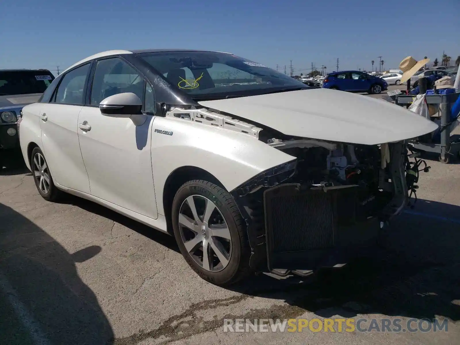 1 Photograph of a damaged car JTDBVRBD4KA006606 TOYOTA MIRAI 2019