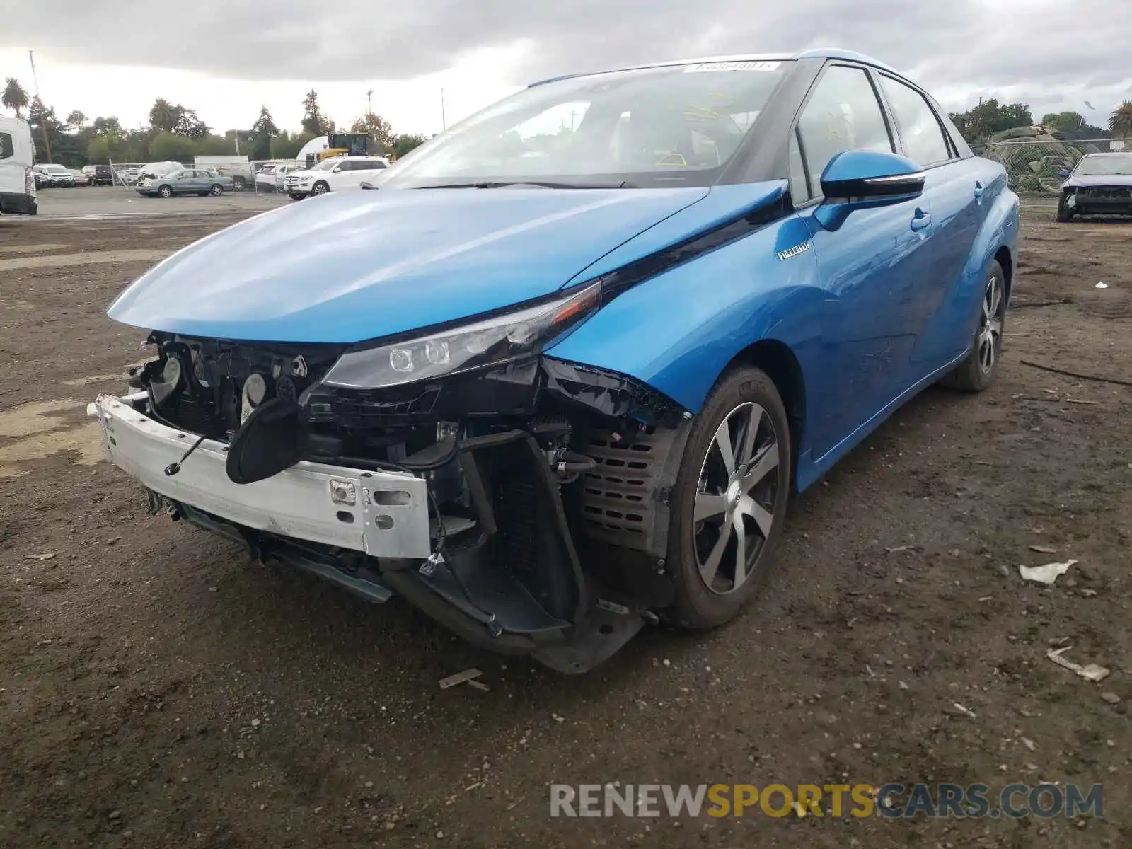 2 Photograph of a damaged car JTDBVRBD4KA006816 TOYOTA MIRAI 2019