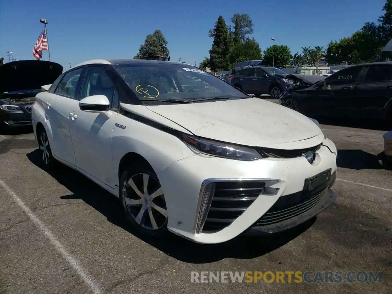 1 Photograph of a damaged car JTDBVRBD4KA007092 TOYOTA MIRAI 2019