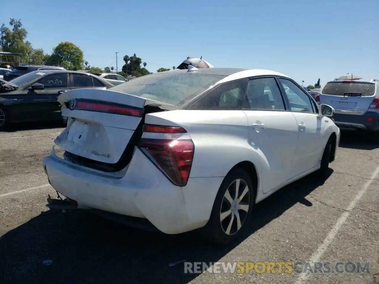 4 Photograph of a damaged car JTDBVRBD4KA007092 TOYOTA MIRAI 2019