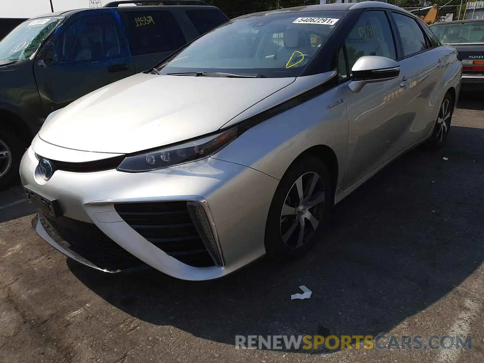 2 Photograph of a damaged car JTDBVRBD4KA007609 TOYOTA MIRAI 2019