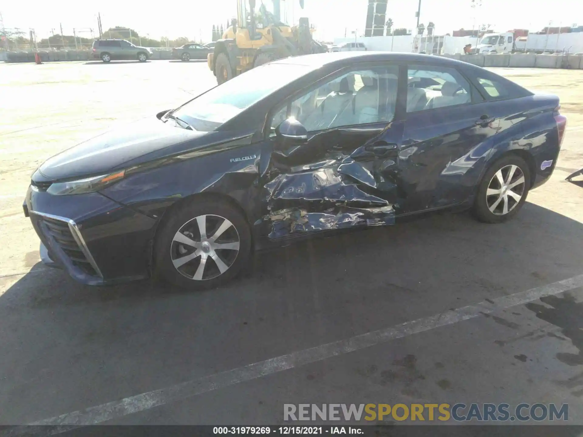 2 Photograph of a damaged car JTDBVRBD5KA005612 TOYOTA MIRAI 2019