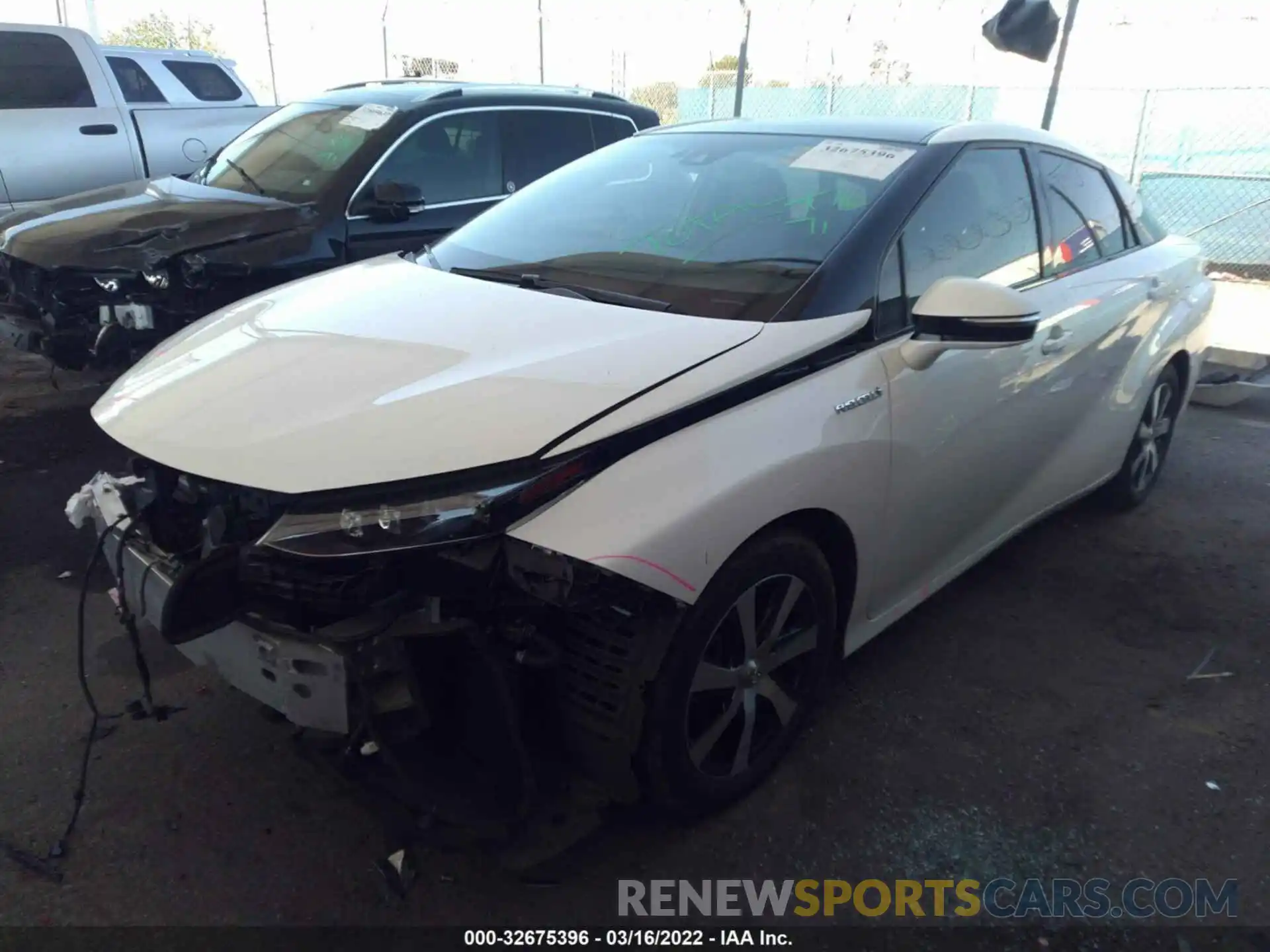 2 Фотография поврежденного автомобиля JTDBVRBD5KA006355 TOYOTA MIRAI 2019