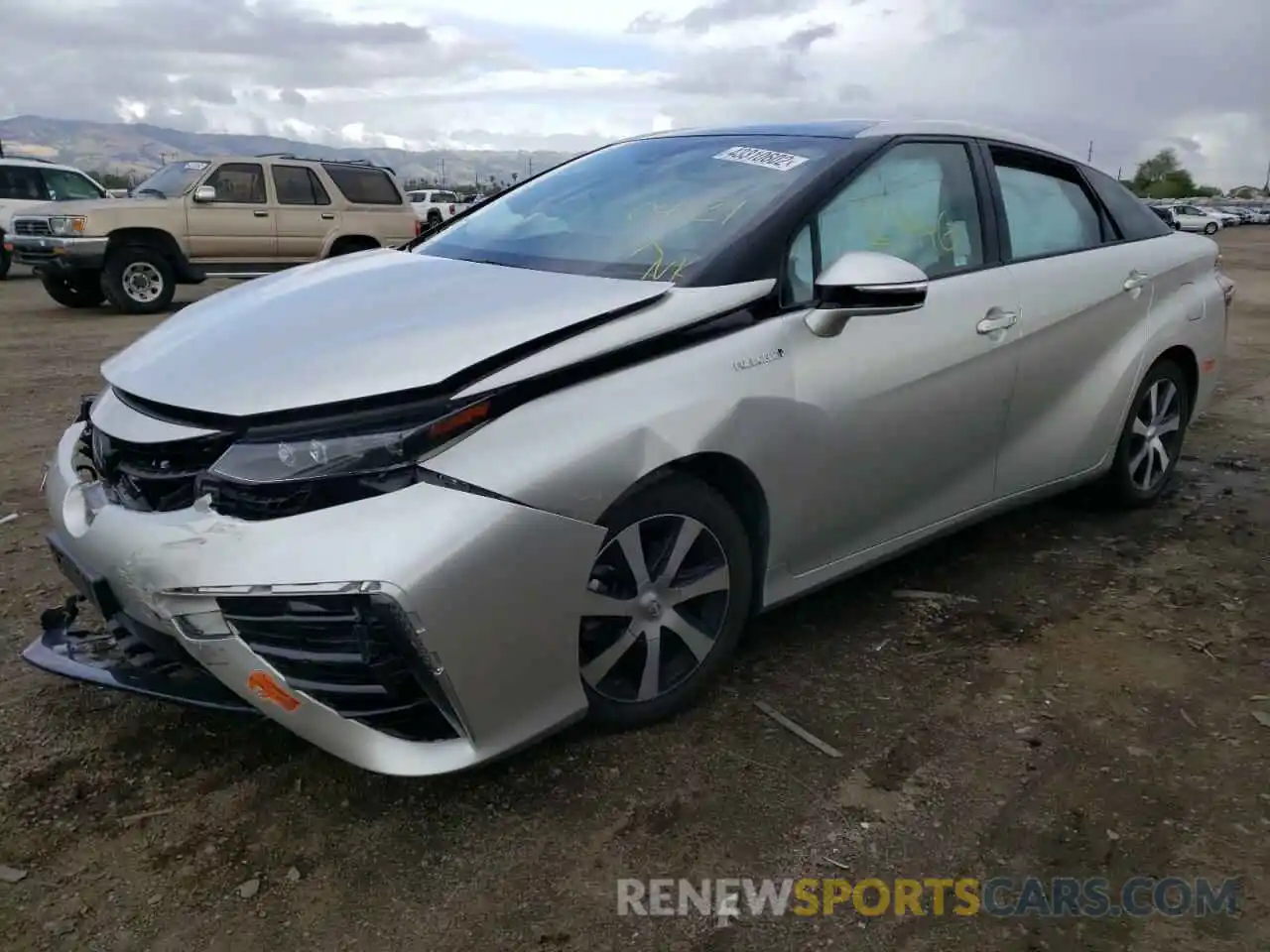 2 Photograph of a damaged car JTDBVRBD5KA006856 TOYOTA MIRAI 2019