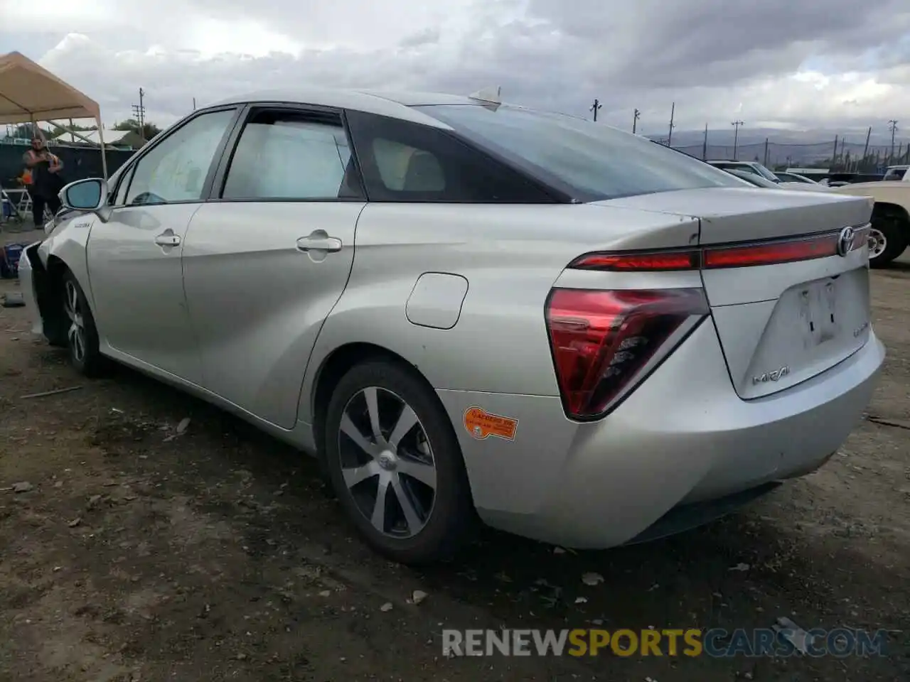 3 Photograph of a damaged car JTDBVRBD5KA006856 TOYOTA MIRAI 2019