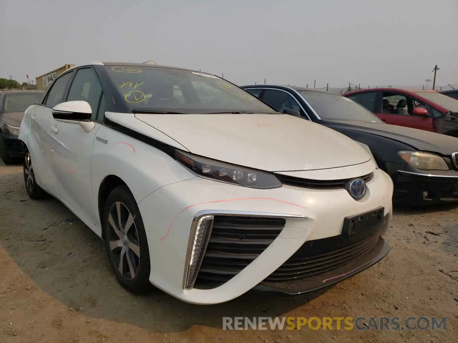 1 Photograph of a damaged car JTDBVRBD5KA007375 TOYOTA MIRAI 2019