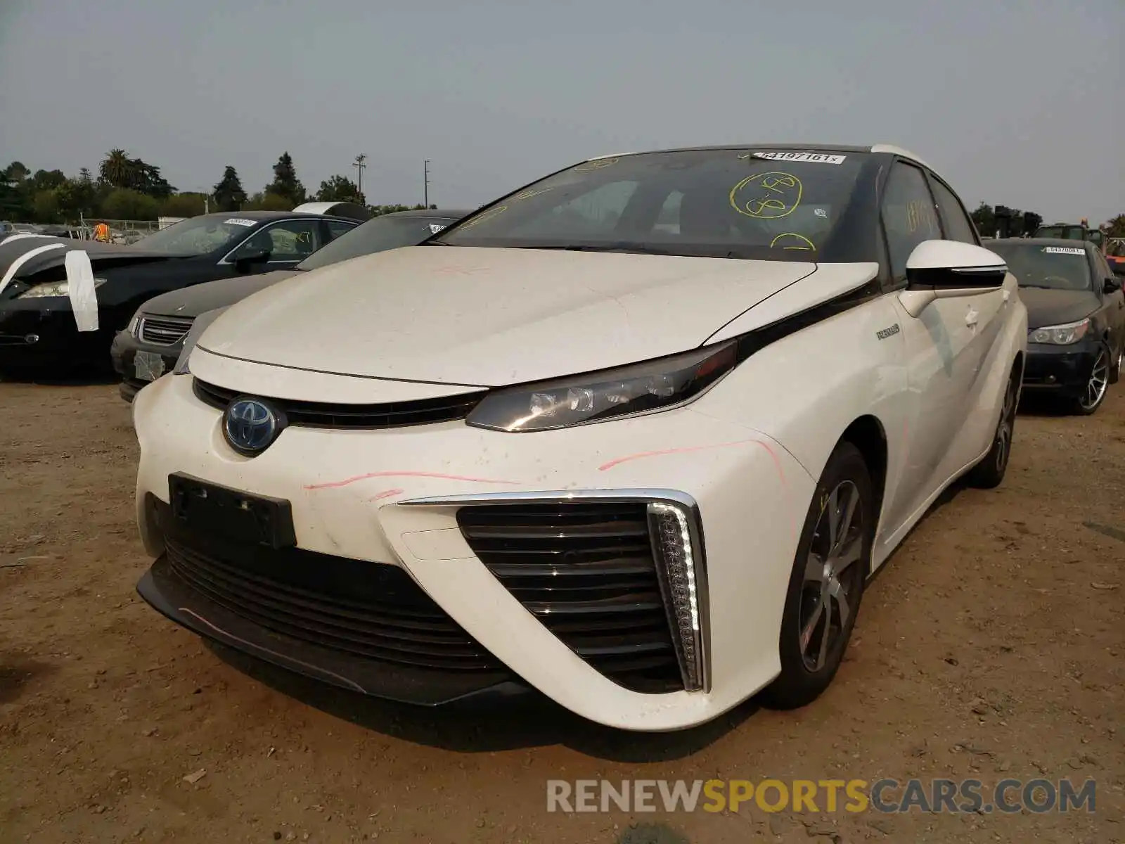 2 Photograph of a damaged car JTDBVRBD5KA007375 TOYOTA MIRAI 2019