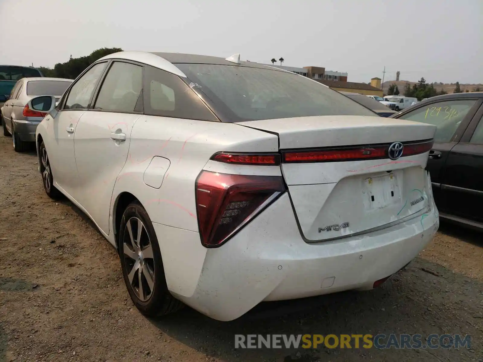 3 Photograph of a damaged car JTDBVRBD5KA007375 TOYOTA MIRAI 2019