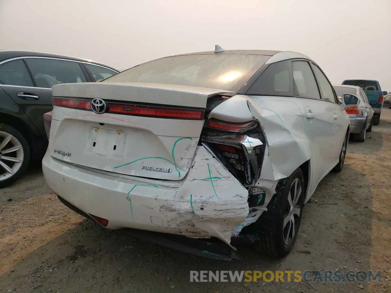 4 Photograph of a damaged car JTDBVRBD5KA007375 TOYOTA MIRAI 2019