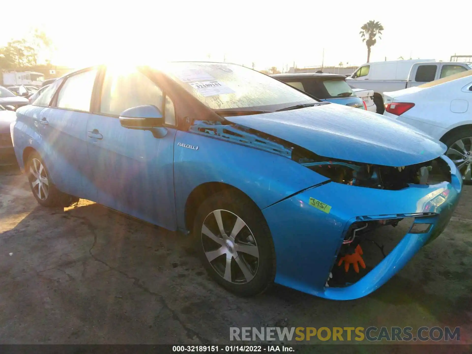 1 Photograph of a damaged car JTDBVRBD5KA007389 TOYOTA MIRAI 2019