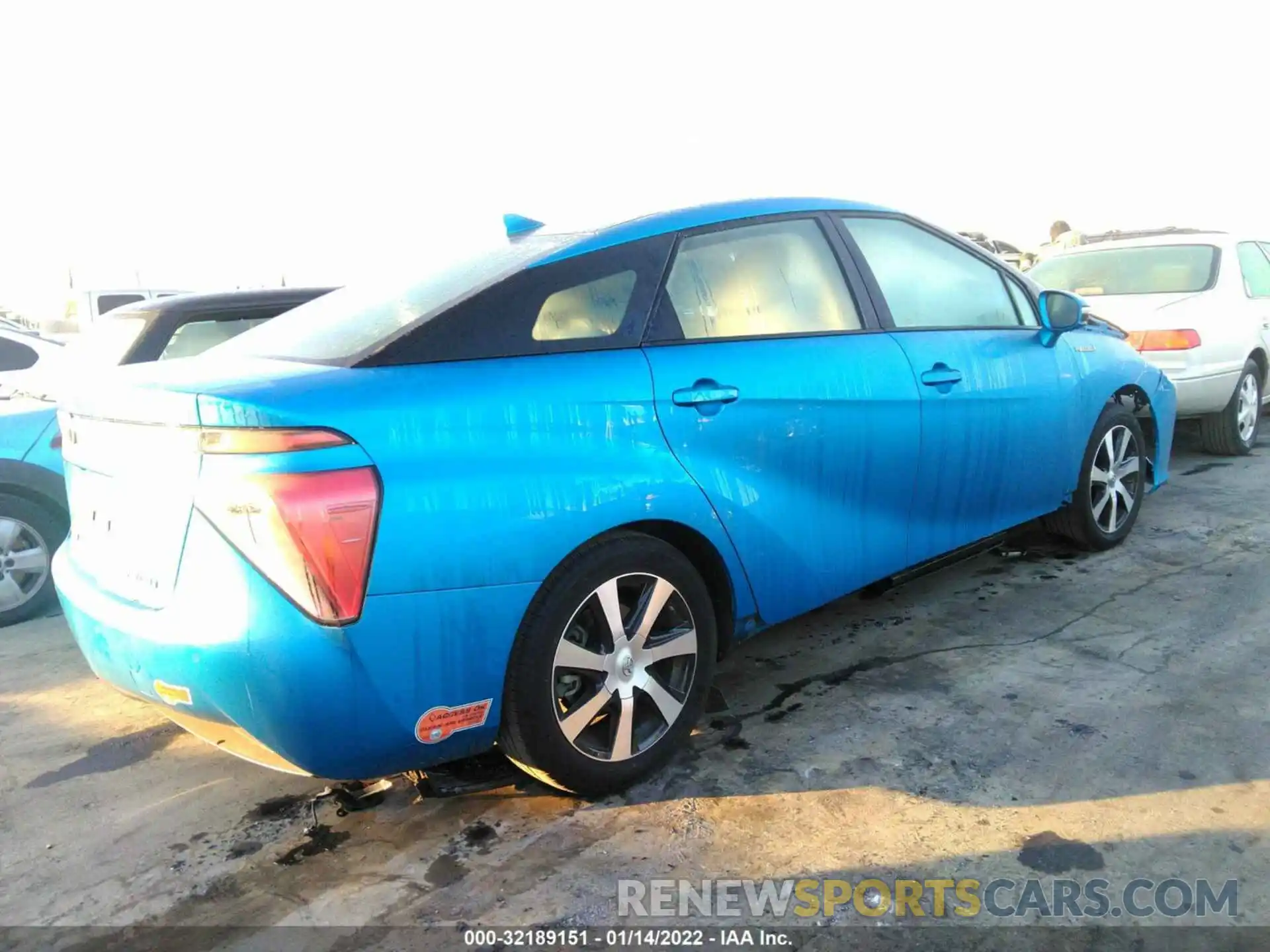 4 Photograph of a damaged car JTDBVRBD5KA007389 TOYOTA MIRAI 2019