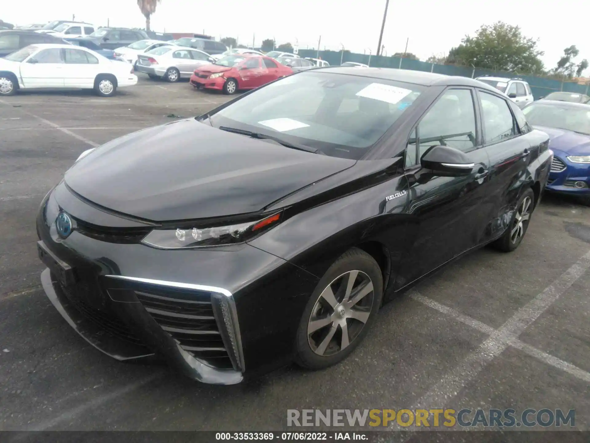 2 Photograph of a damaged car JTDBVRBD5KA007781 TOYOTA MIRAI 2019