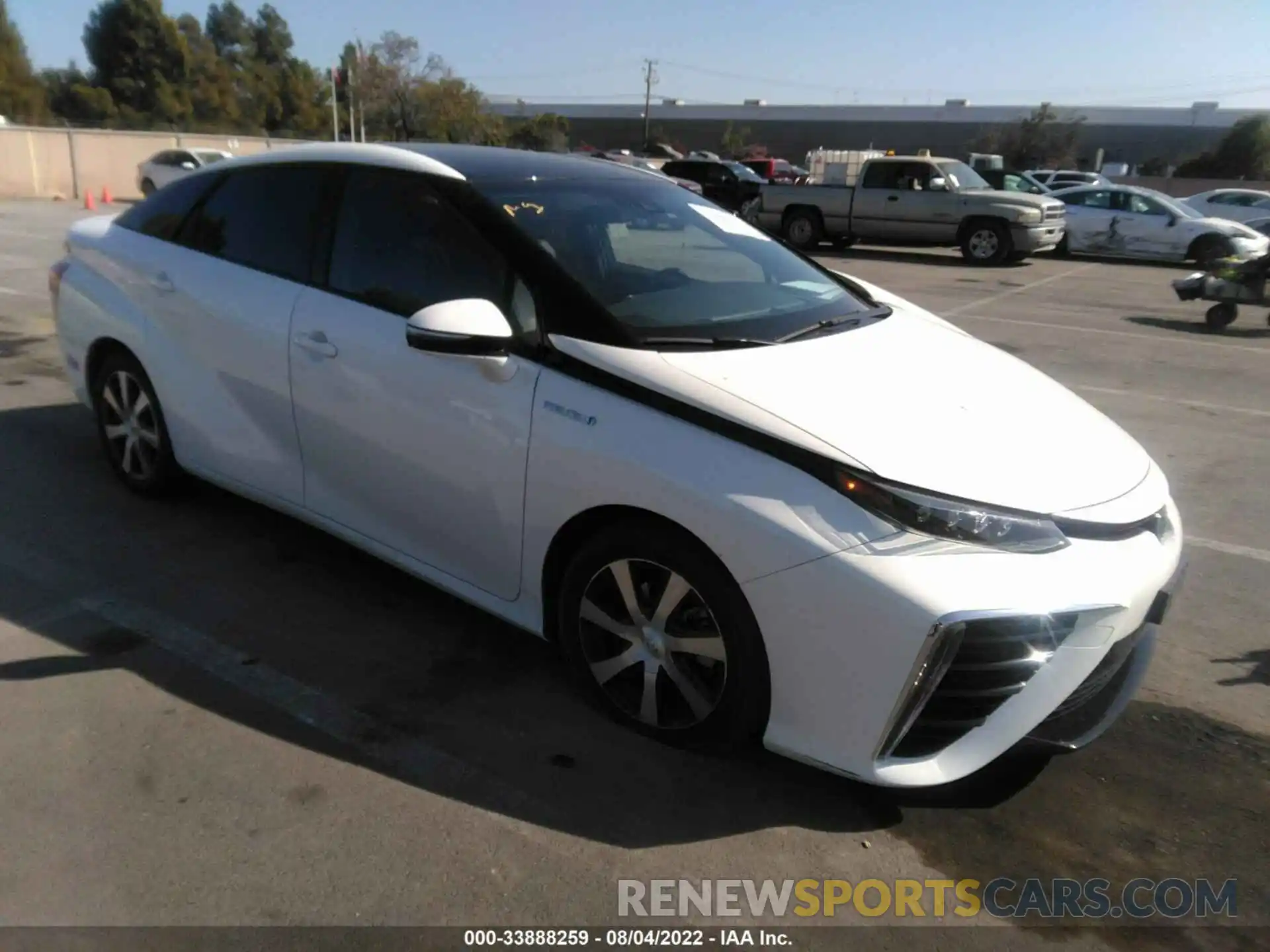 1 Photograph of a damaged car JTDBVRBD6KA005618 TOYOTA MIRAI 2019