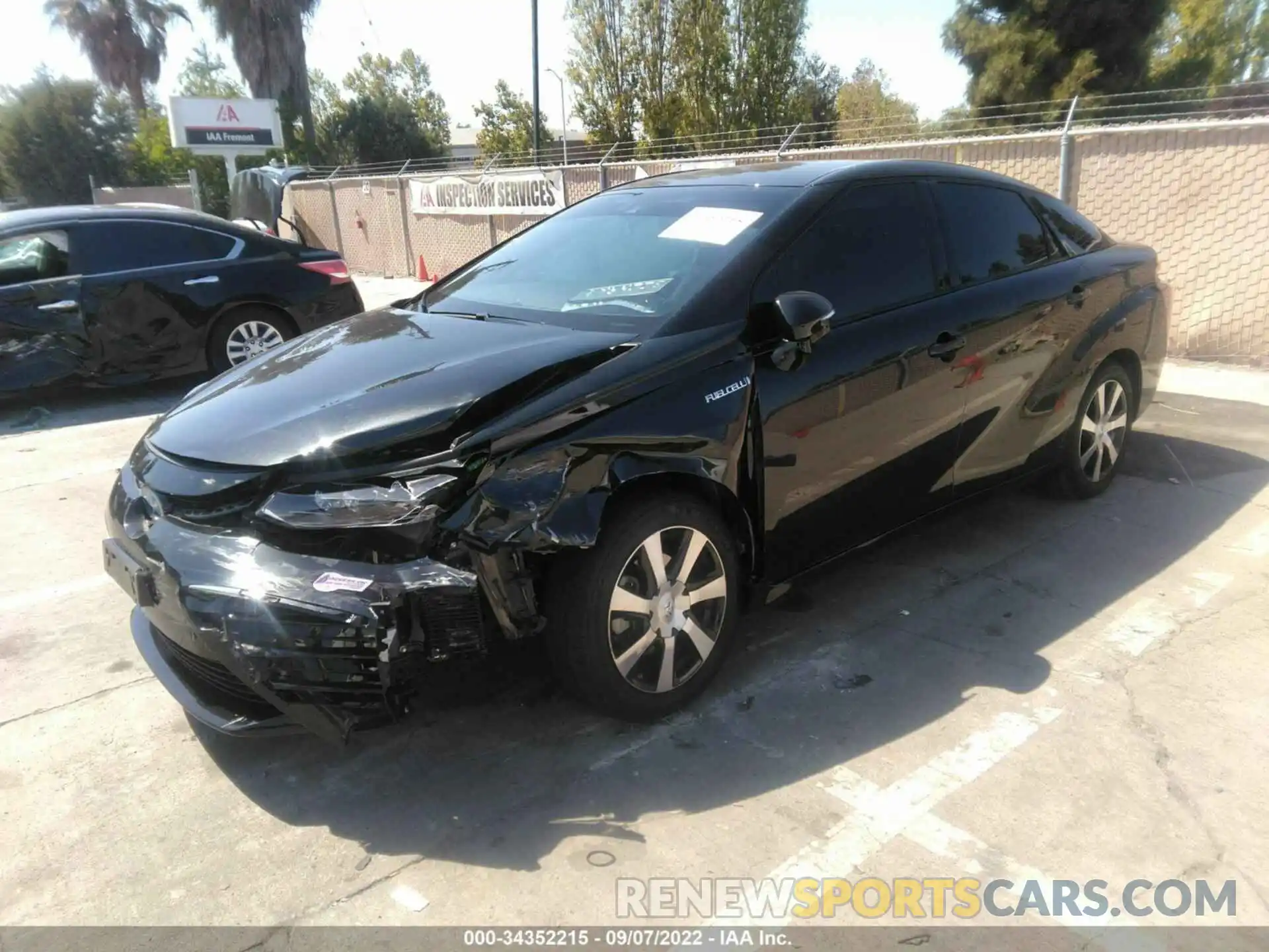 2 Photograph of a damaged car JTDBVRBD6KA005912 TOYOTA MIRAI 2019