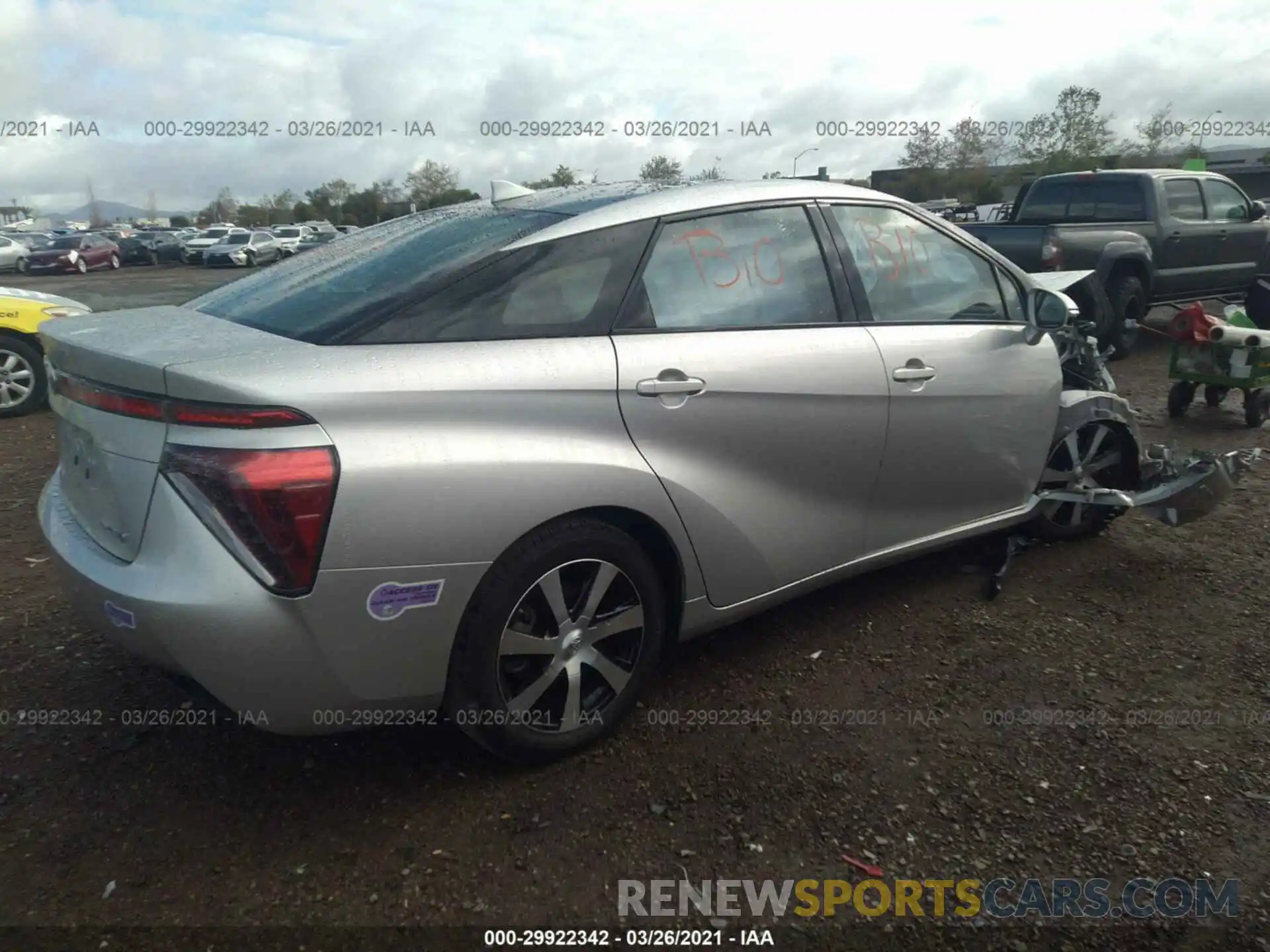 4 Photograph of a damaged car JTDBVRBD6KA006316 TOYOTA MIRAI 2019