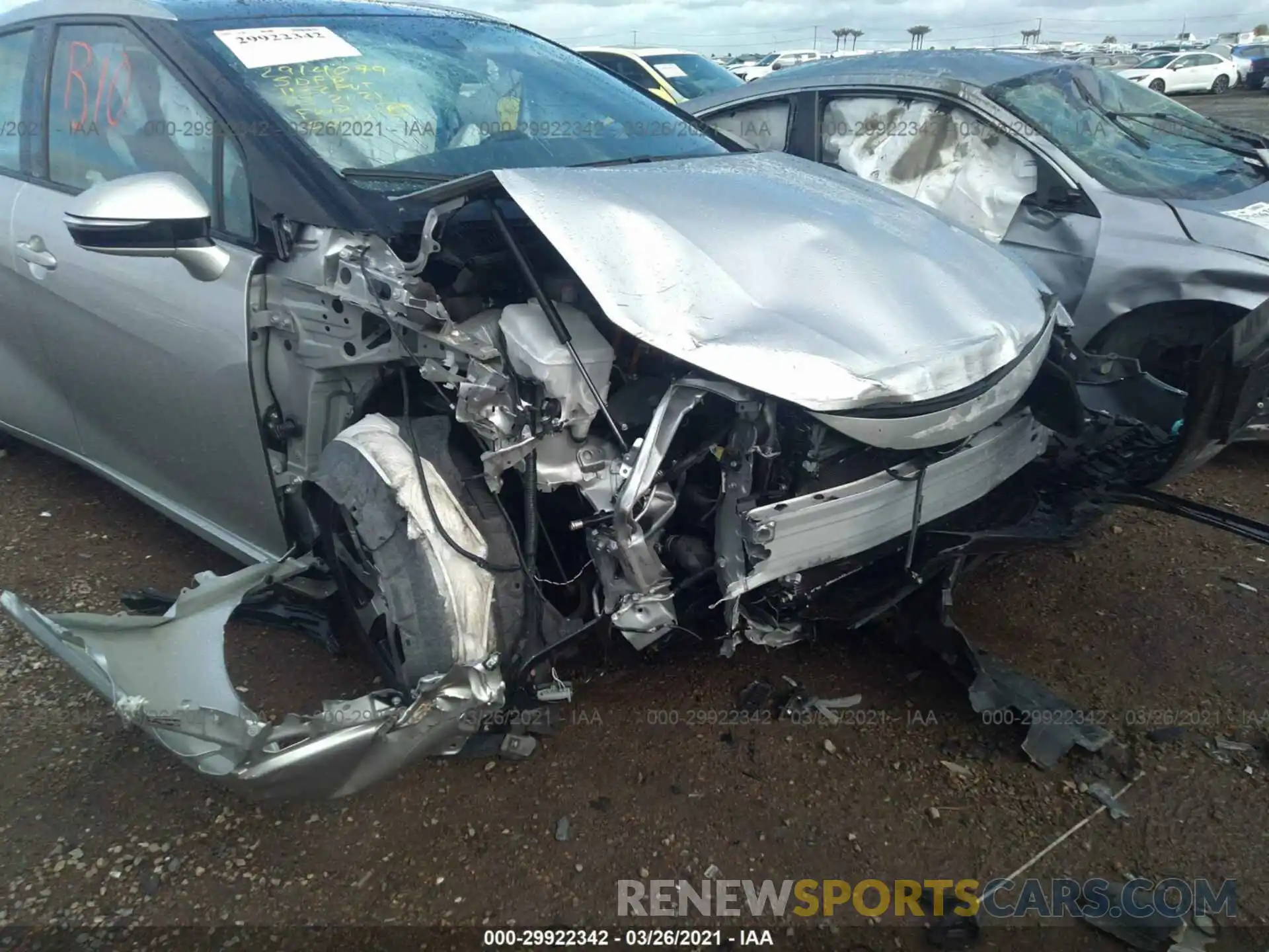 6 Photograph of a damaged car JTDBVRBD6KA006316 TOYOTA MIRAI 2019