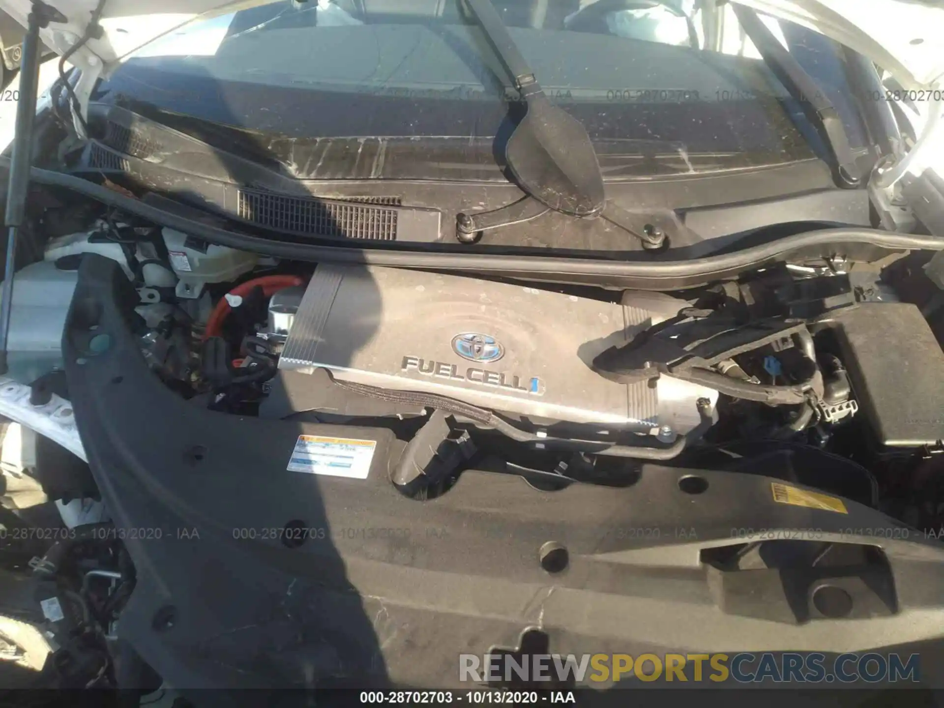 10 Photograph of a damaged car JTDBVRBD6KA006543 TOYOTA MIRAI 2019