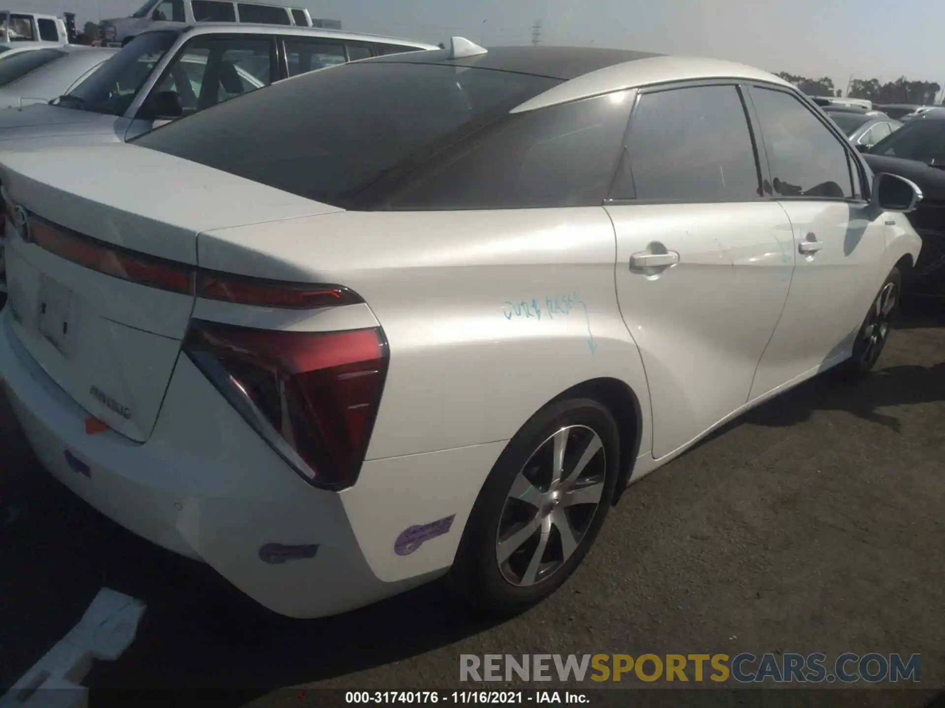 4 Photograph of a damaged car JTDBVRBD6KA006574 TOYOTA MIRAI 2019