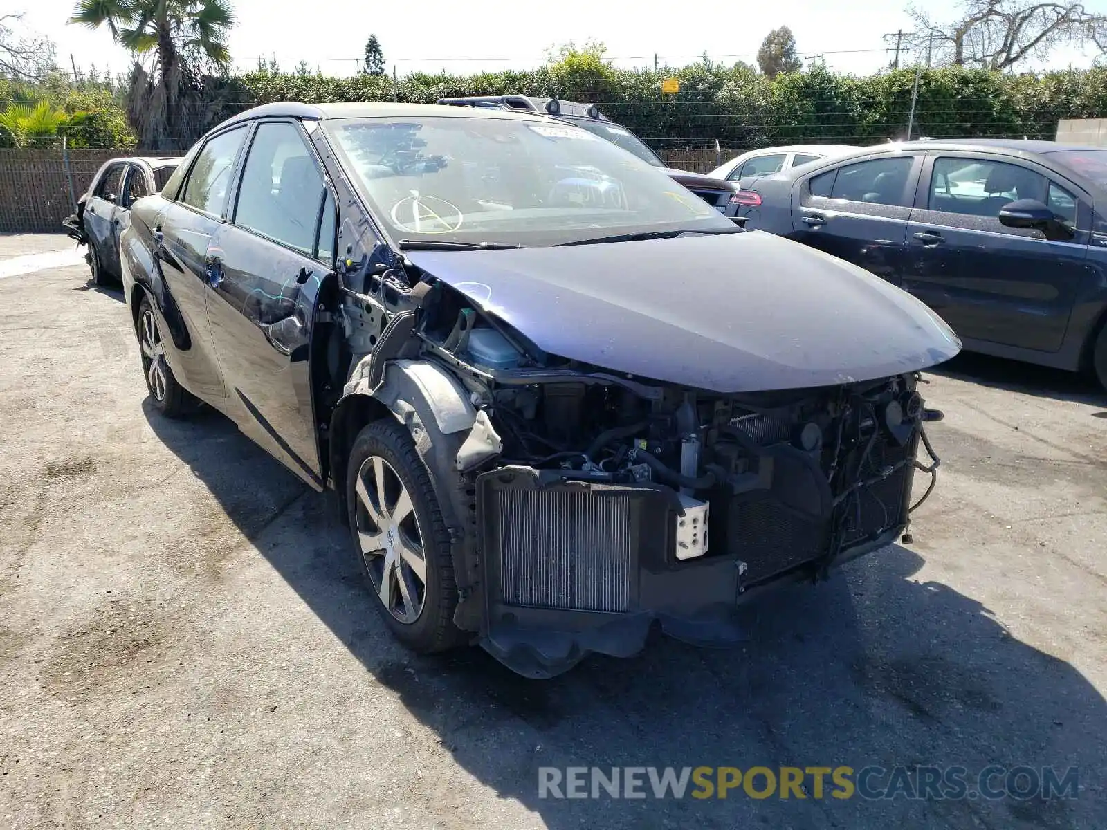 1 Photograph of a damaged car JTDBVRBD6KA006705 TOYOTA MIRAI 2019