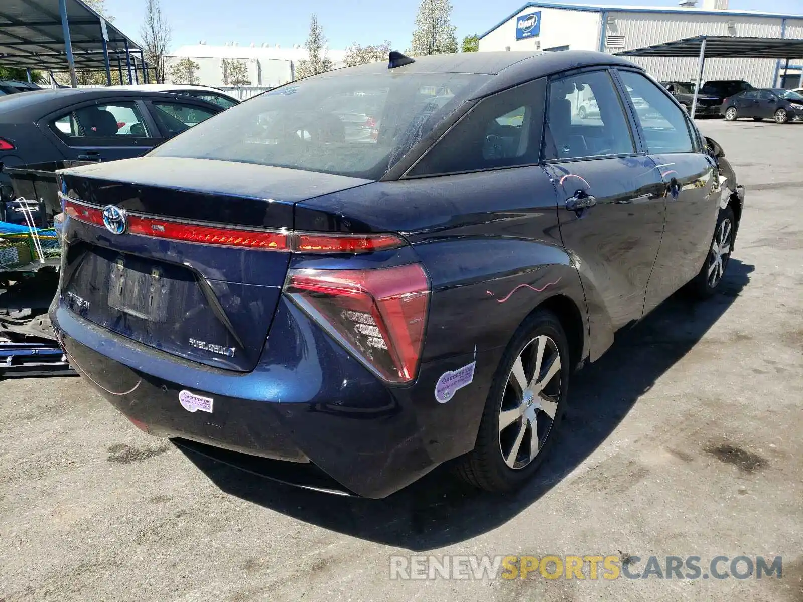 4 Фотография поврежденного автомобиля JTDBVRBD6KA006705 TOYOTA MIRAI 2019