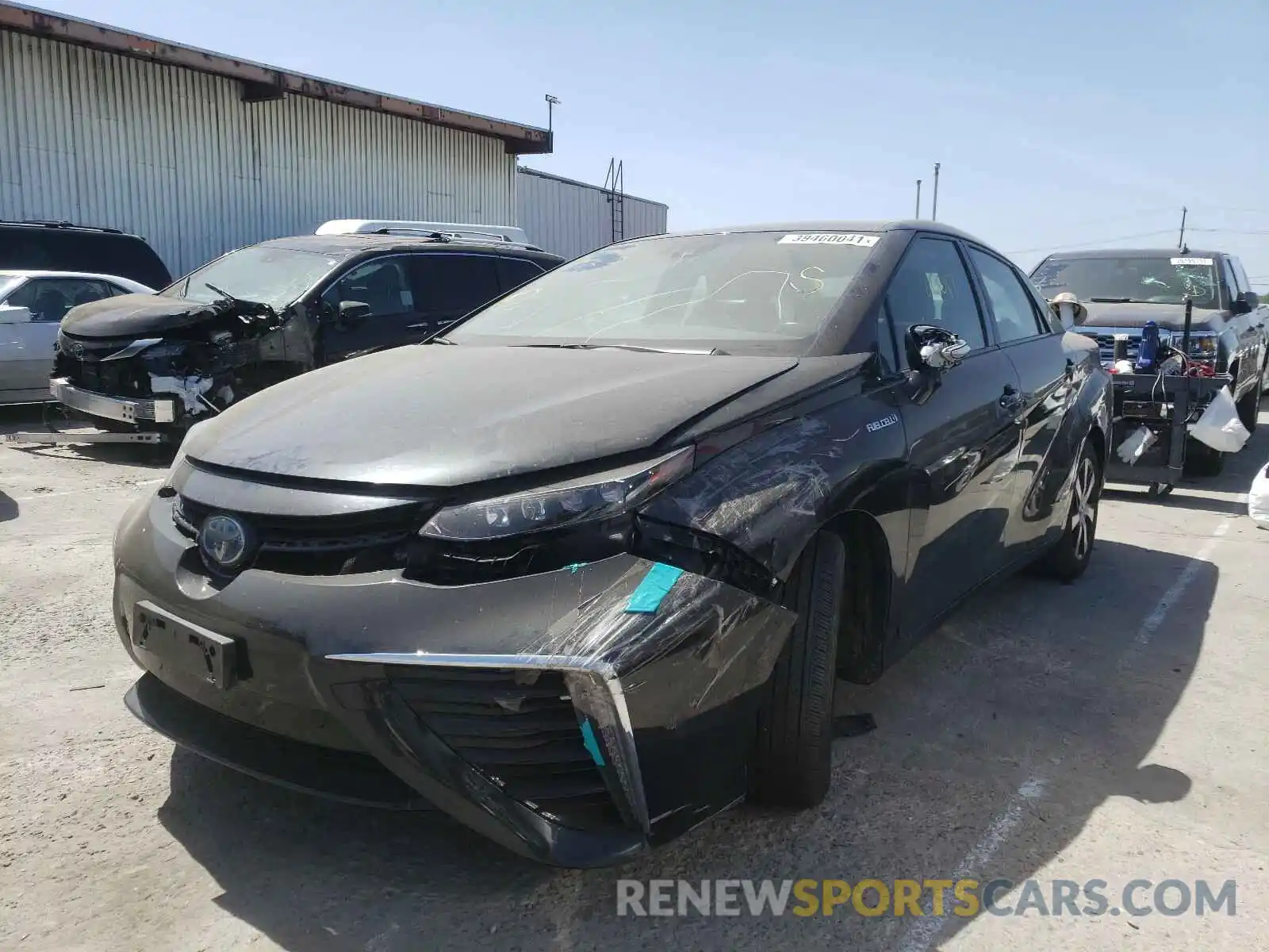 2 Фотография поврежденного автомобиля JTDBVRBD7KA005840 TOYOTA MIRAI 2019