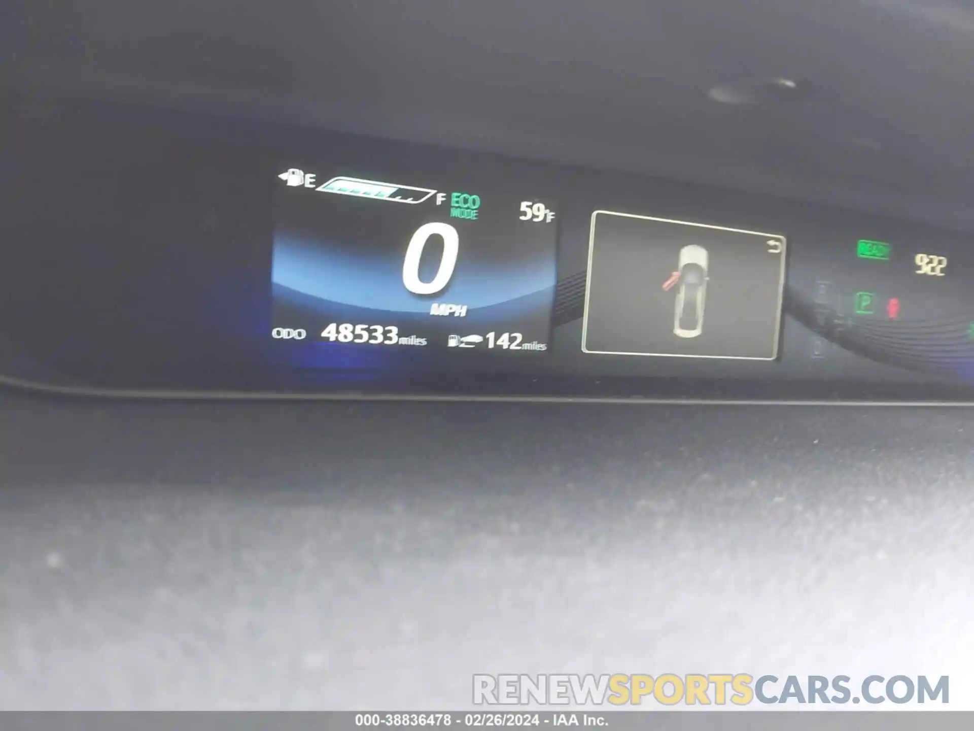 12 Photograph of a damaged car JTDBVRBD7KA005918 TOYOTA MIRAI 2019