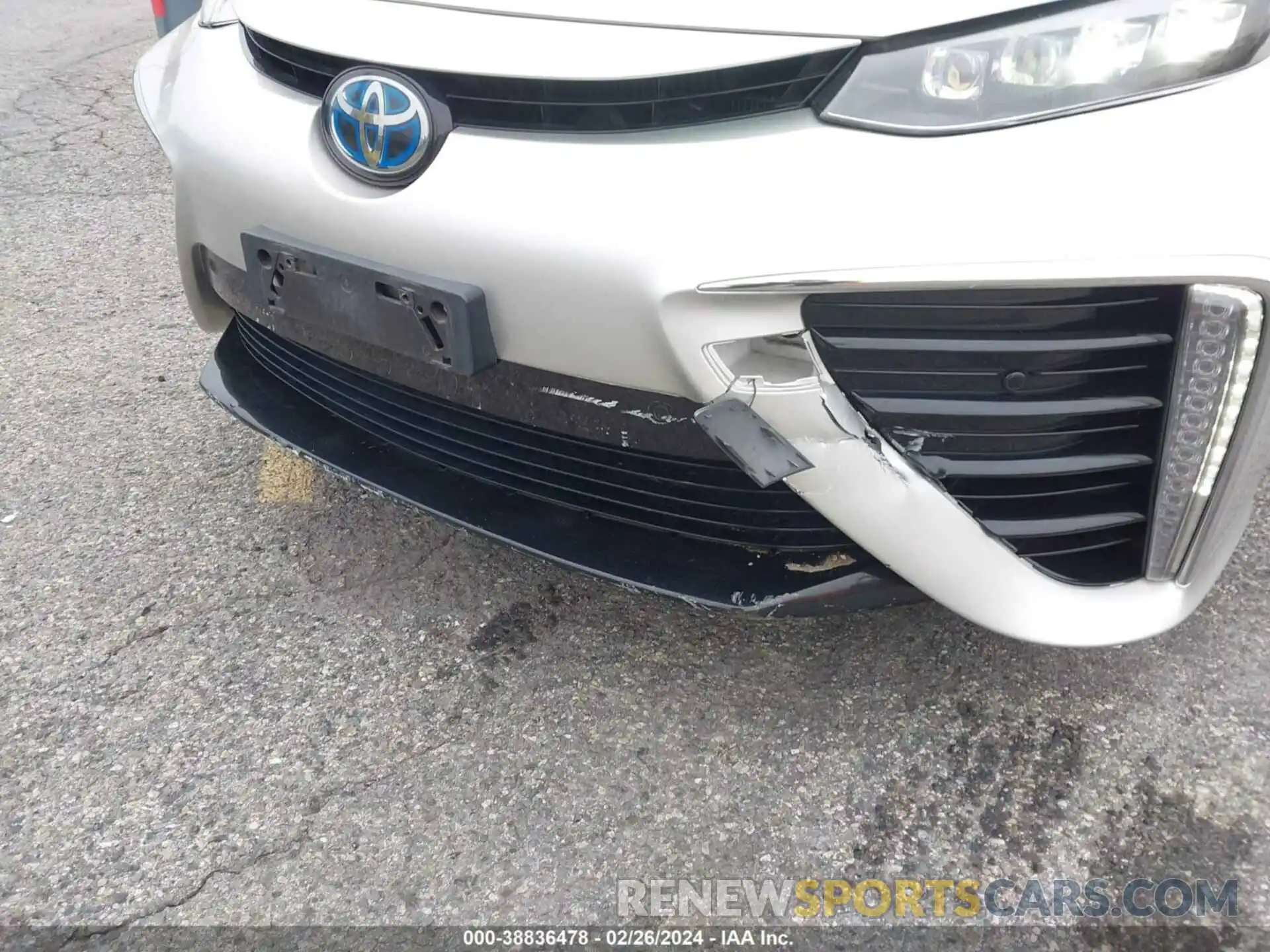 15 Photograph of a damaged car JTDBVRBD7KA005918 TOYOTA MIRAI 2019