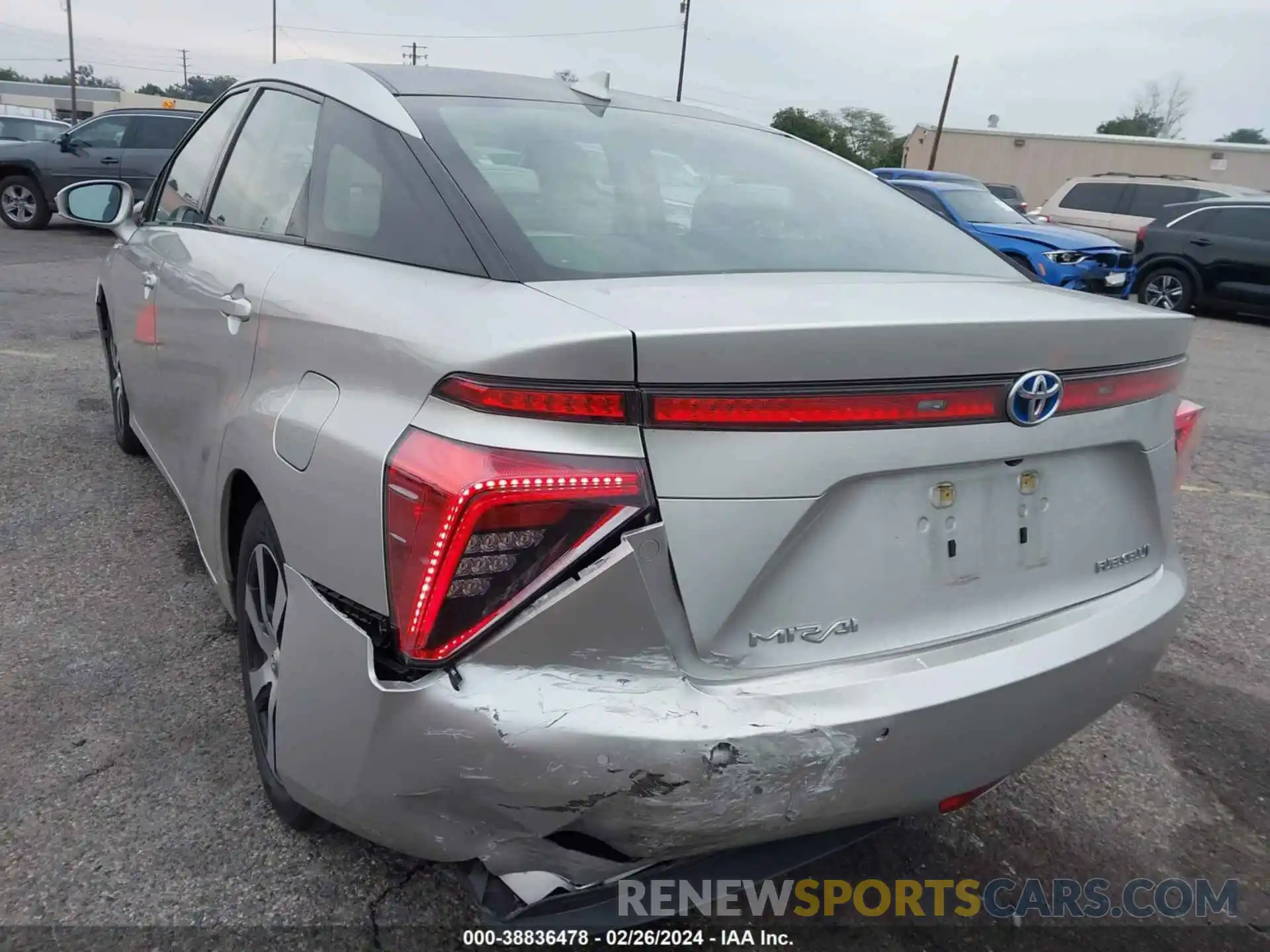 3 Photograph of a damaged car JTDBVRBD7KA005918 TOYOTA MIRAI 2019