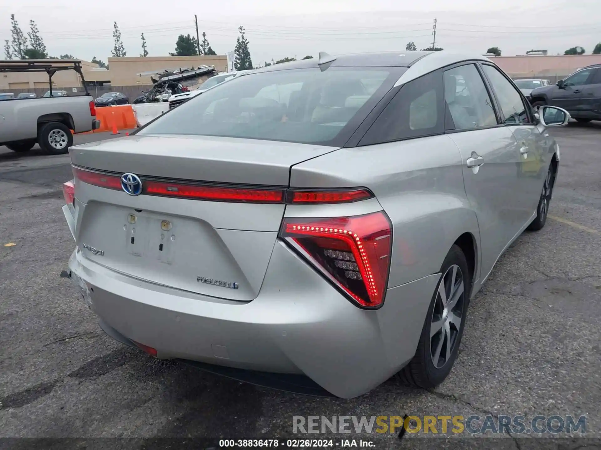 4 Фотография поврежденного автомобиля JTDBVRBD7KA005918 TOYOTA MIRAI 2019