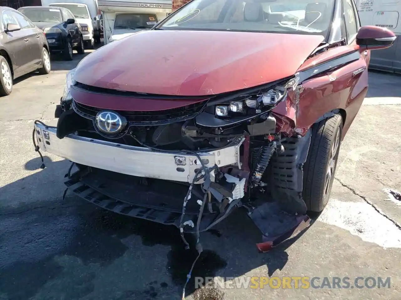 9 Photograph of a damaged car JTDBVRBD7KA006938 TOYOTA MIRAI 2019