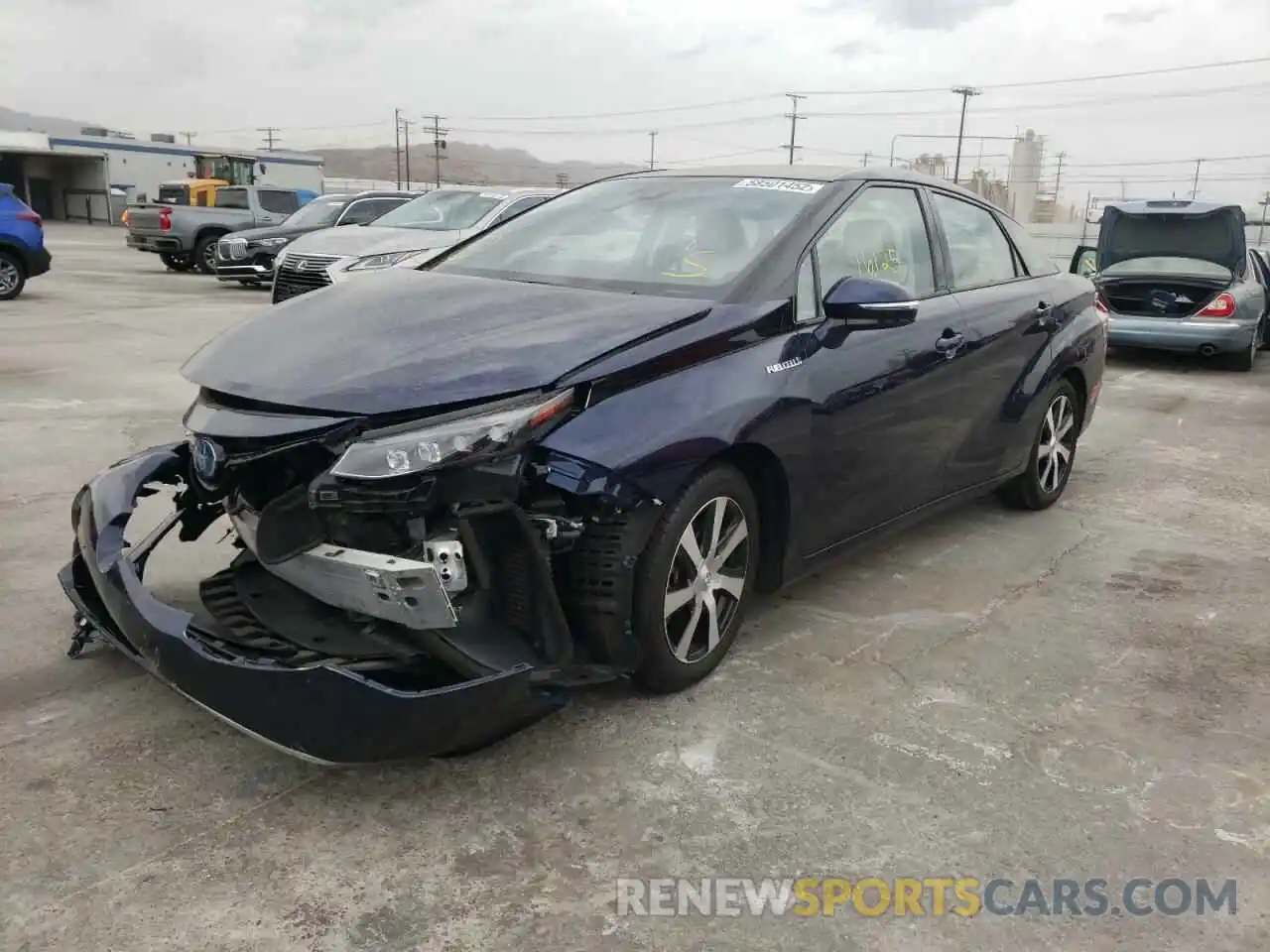 2 Photograph of a damaged car JTDBVRBD7KA007605 TOYOTA MIRAI 2019