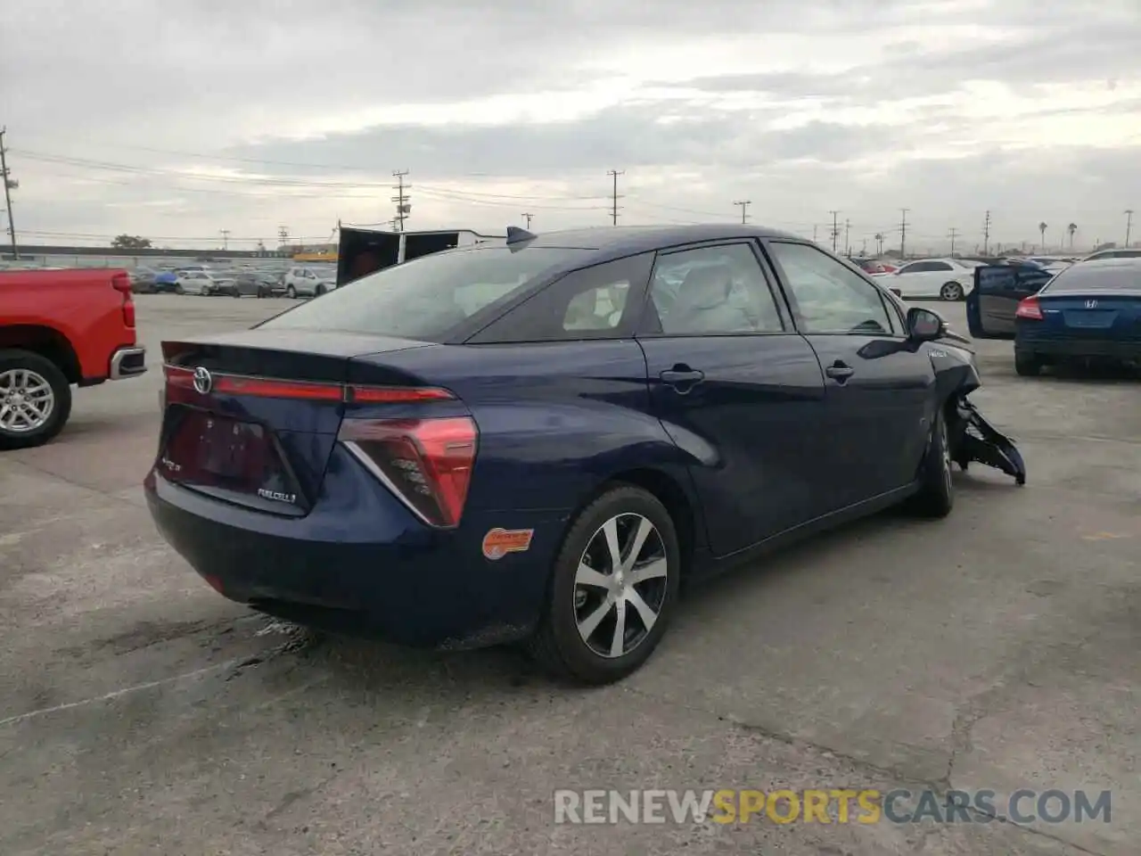 4 Photograph of a damaged car JTDBVRBD7KA007605 TOYOTA MIRAI 2019