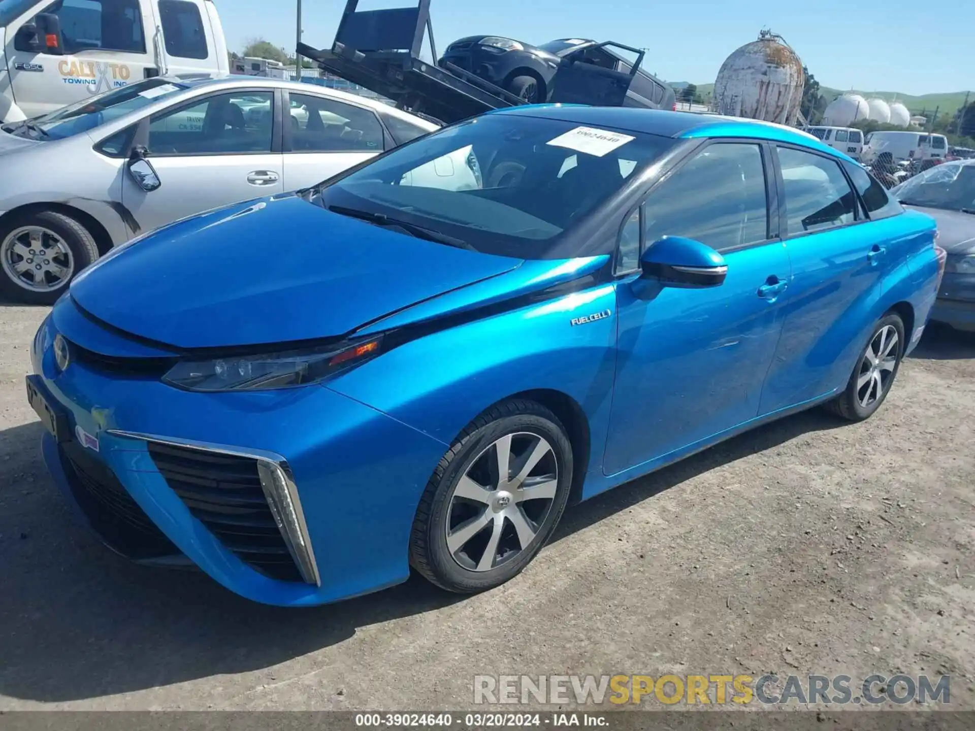 2 Photograph of a damaged car JTDBVRBD8KA005796 TOYOTA MIRAI 2019