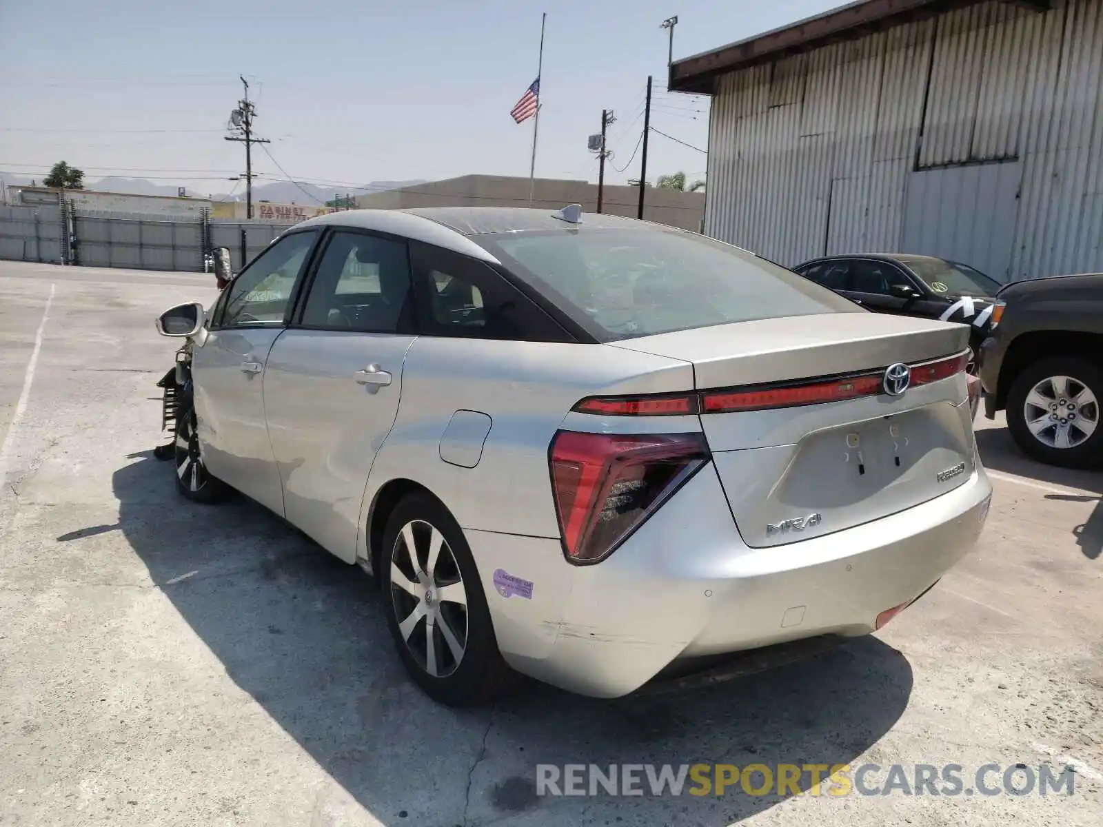 3 Photograph of a damaged car JTDBVRBD8KA006110 TOYOTA MIRAI 2019