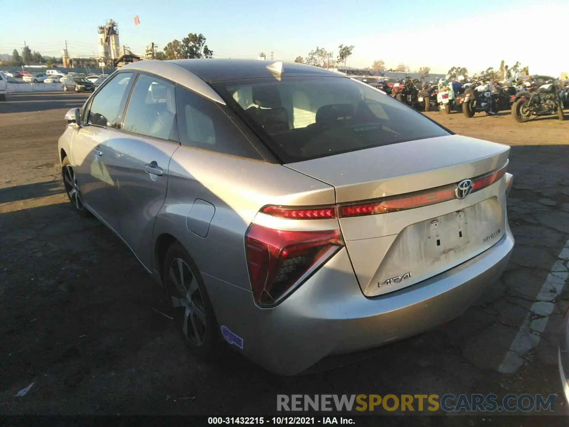 3 Photograph of a damaged car JTDBVRBD8KA007094 TOYOTA MIRAI 2019