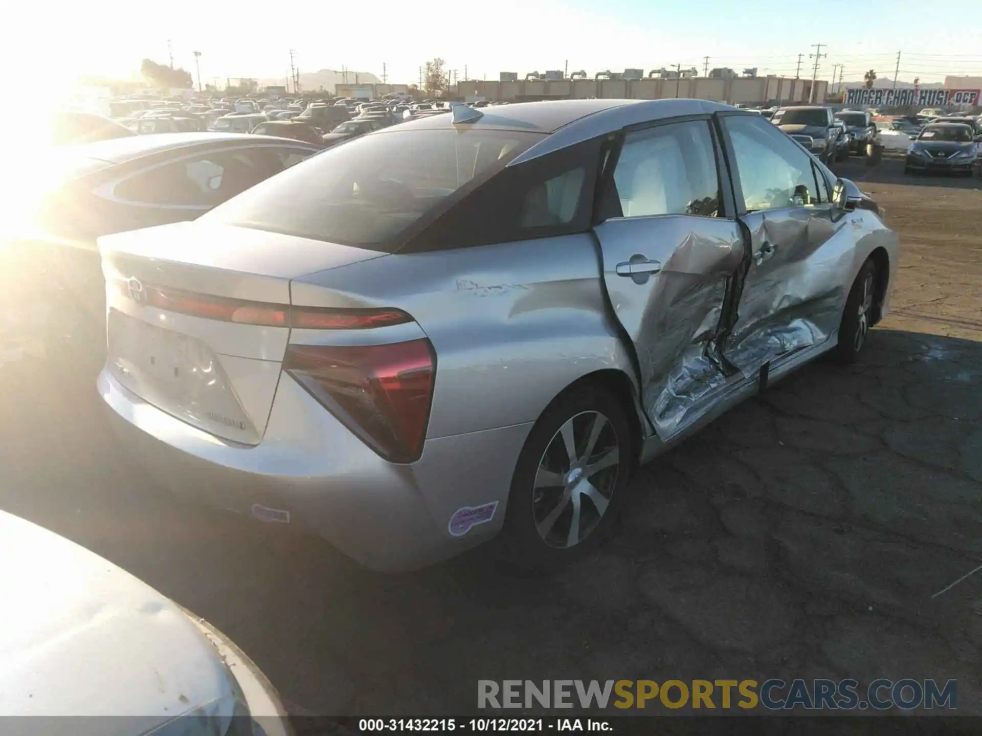 4 Photograph of a damaged car JTDBVRBD8KA007094 TOYOTA MIRAI 2019