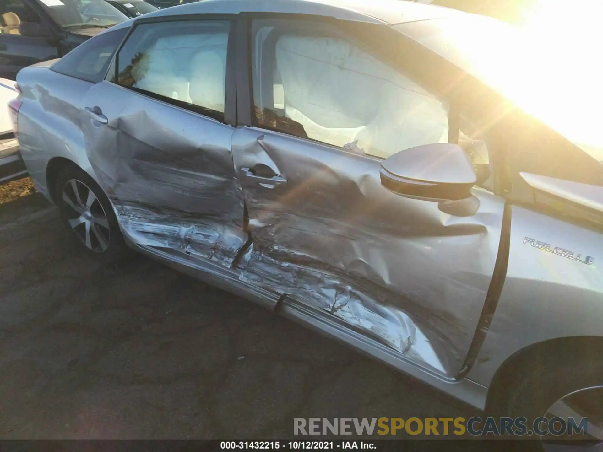 6 Photograph of a damaged car JTDBVRBD8KA007094 TOYOTA MIRAI 2019