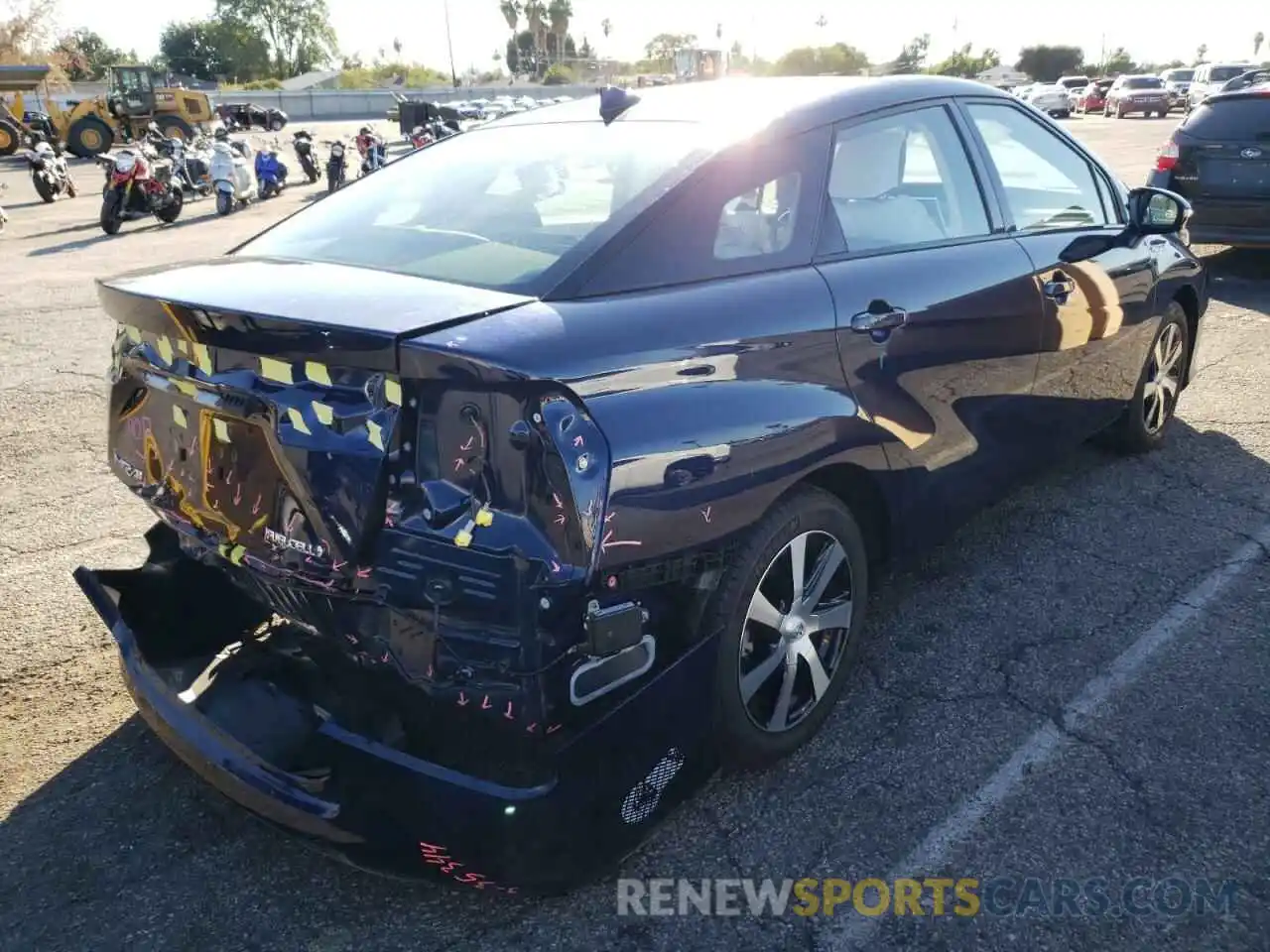 4 Photograph of a damaged car JTDBVRBD8KA007239 TOYOTA MIRAI 2019