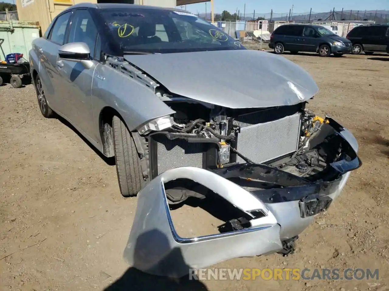 1 Photograph of a damaged car JTDBVRBD9KA005662 TOYOTA MIRAI 2019