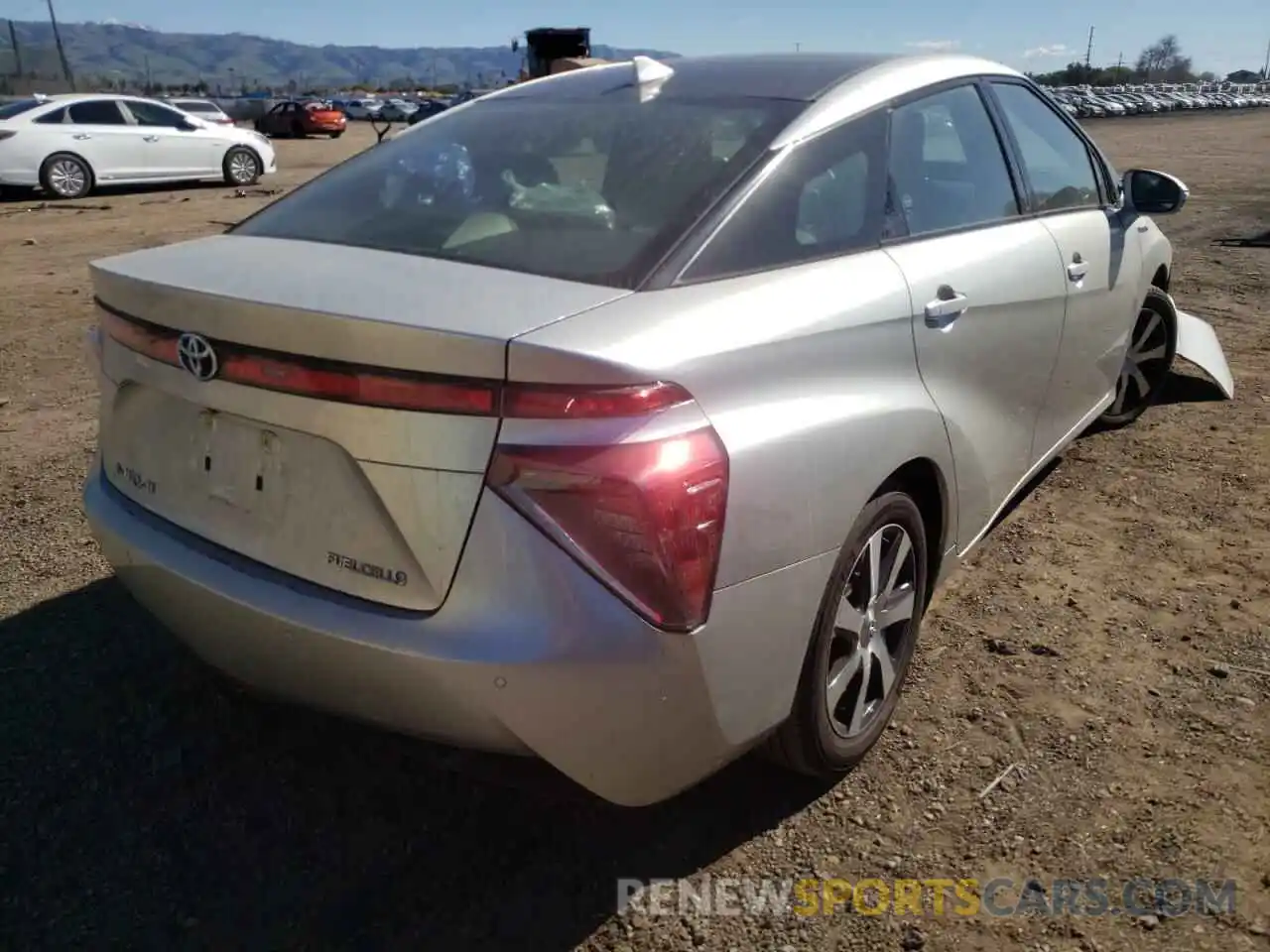 4 Photograph of a damaged car JTDBVRBD9KA005662 TOYOTA MIRAI 2019