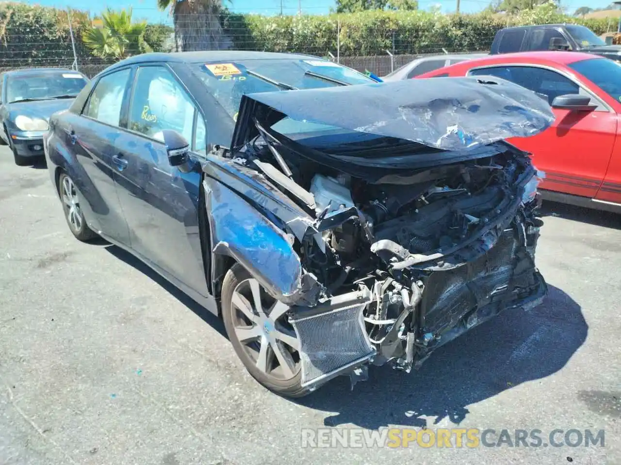 1 Photograph of a damaged car JTDBVRBD9KA006360 TOYOTA MIRAI 2019